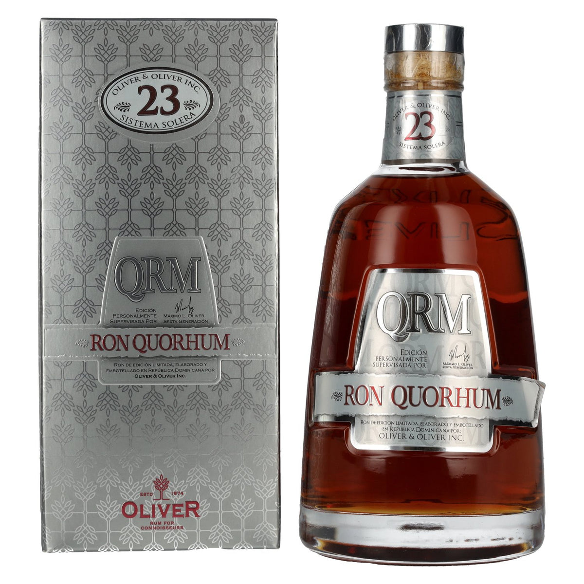 Ron Quorhum 23 Solera 40% ABV 0.7l in a gift box