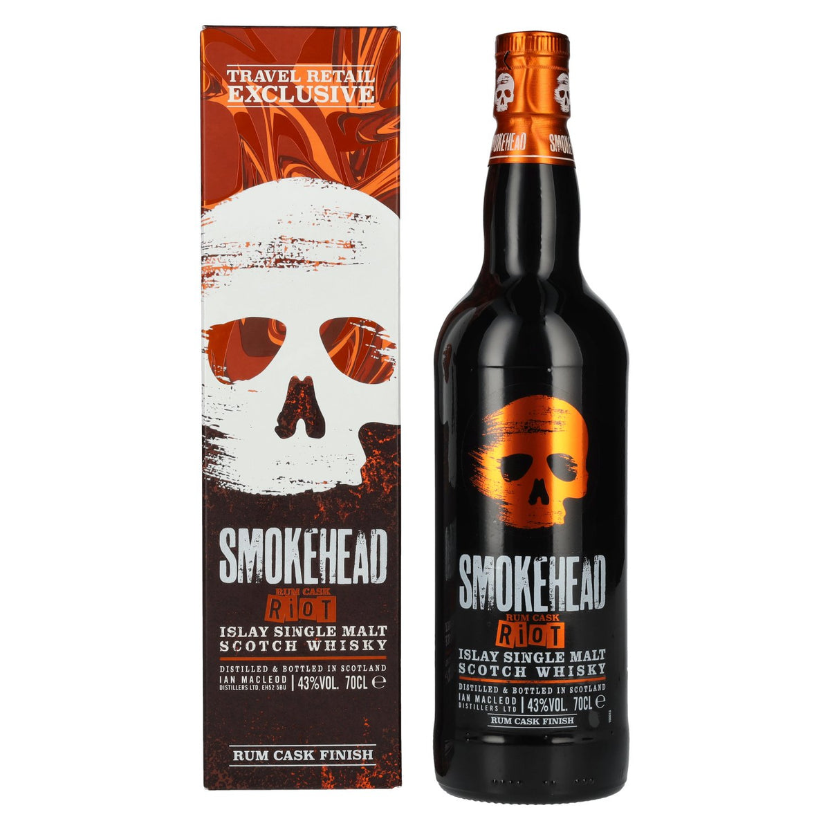 Smokehead RUM RIOT Islay Single Malt Scotch Whisky 43% Vol. 0,7l in Geschenkbox