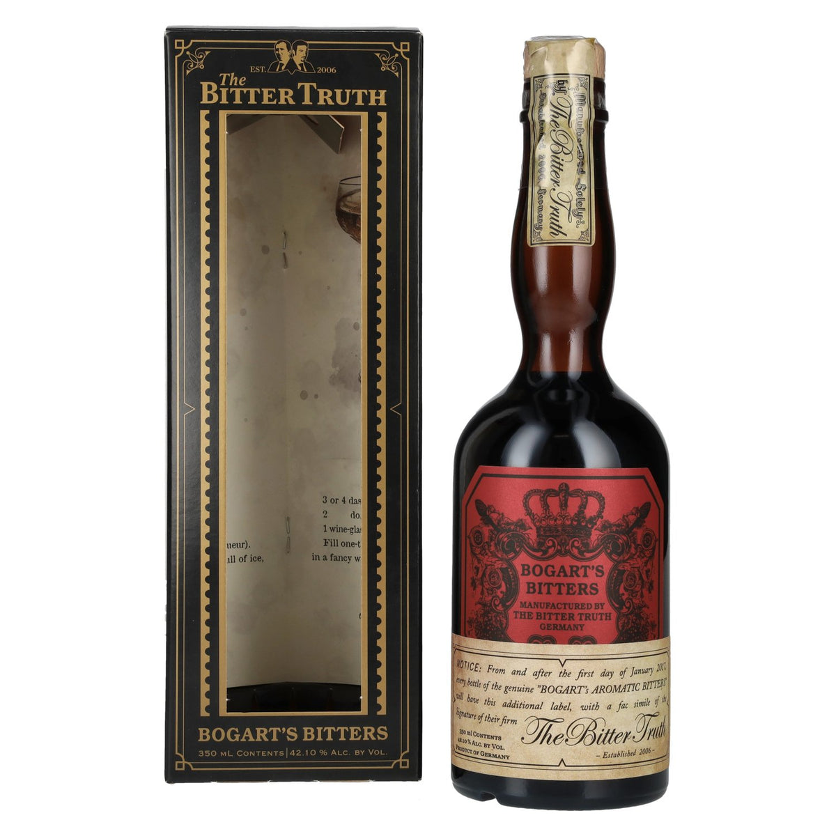 The Bitter Truth Bogart's Bitters 42,1% Vol. 0,35l in Geschenkbox