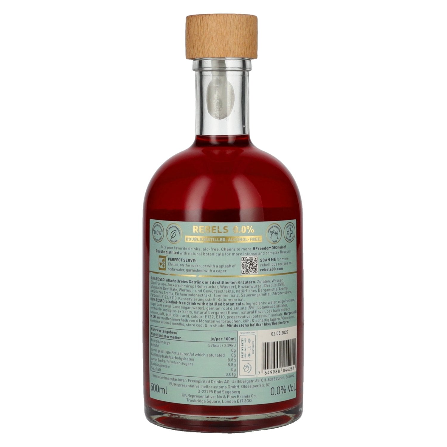 Rebels 0.0% Cheers Revolution Rosso Alcohol-Free 0,5l