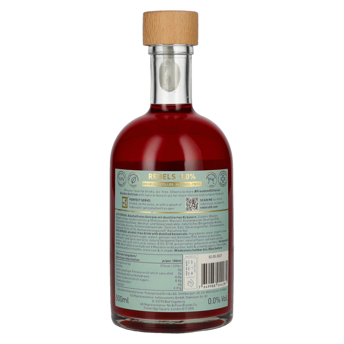 Rebels 0.0% Cheers Revolution Rosso Alcohol-Free 0.5l