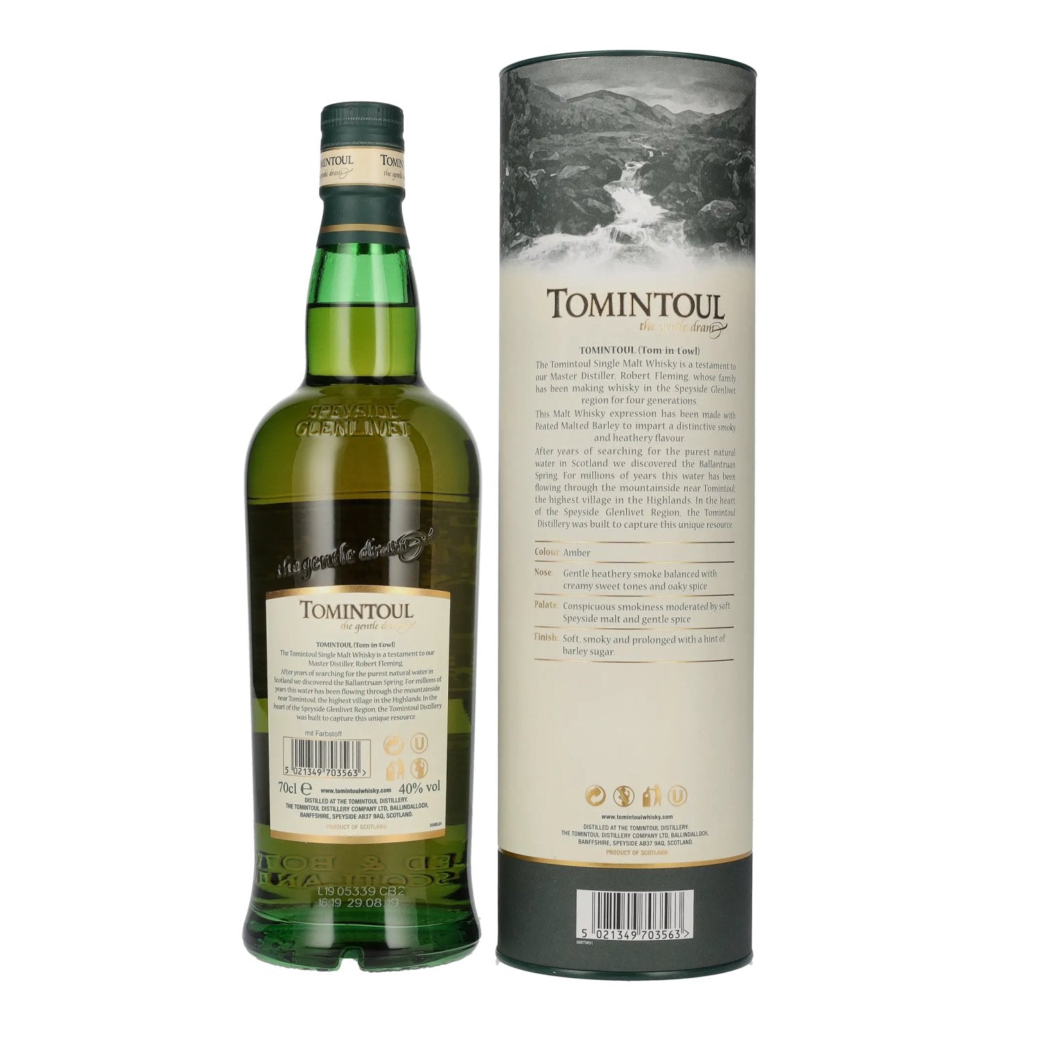Tomintoul 15 Years Old WITH A PEATY TANG 40% Vol. 0,7l in Geschenkbox