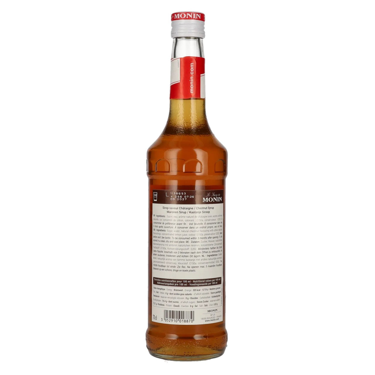 Monin CHESTNUT Syrup 0.7l