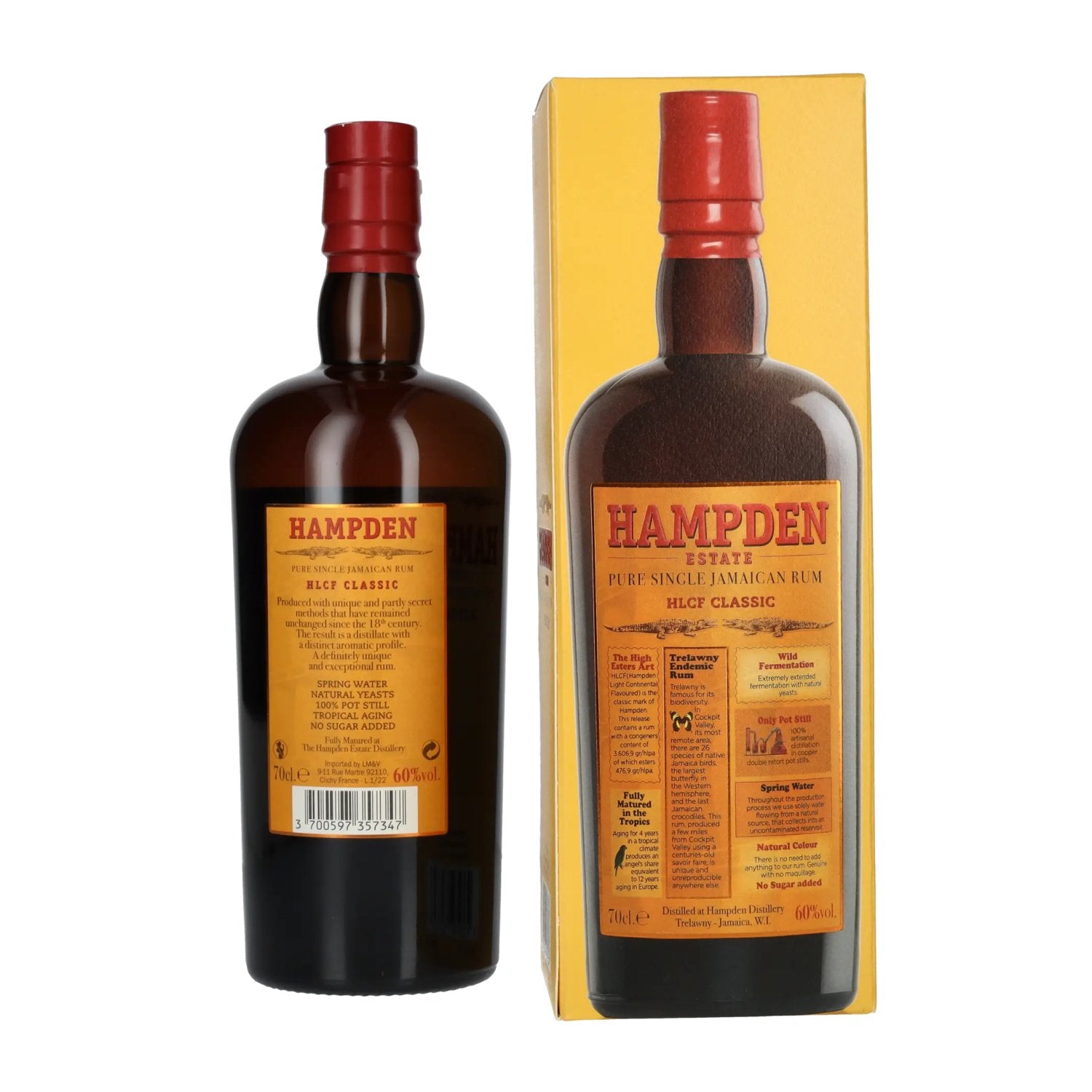 Hampden HLCF CLASSIC Estate Pure Single Jamaican Rum 60% Vol. 0,7l in Geschenkbox