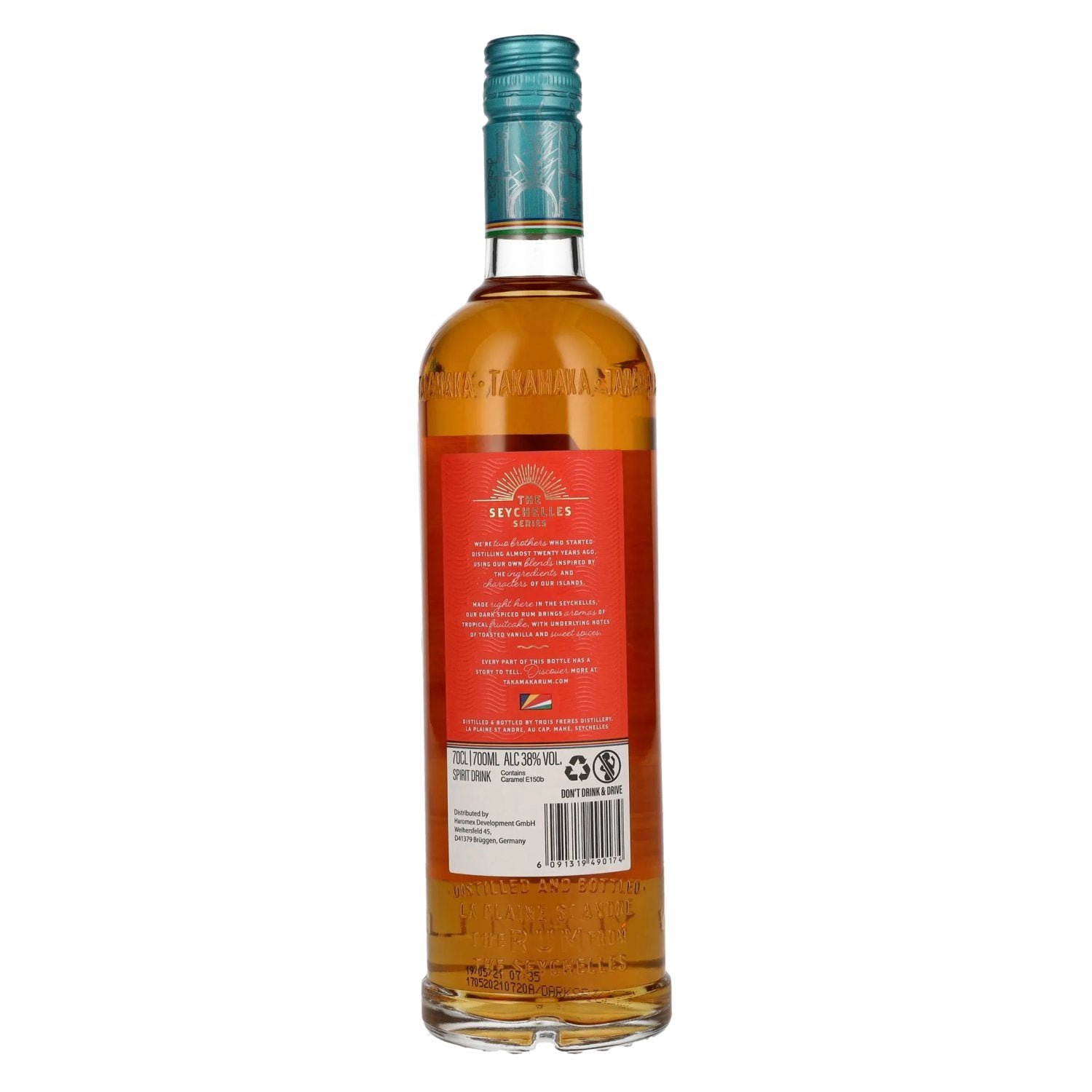 Takamaka DARK SPICED Spirit Drink 38% Vol. 0,7l