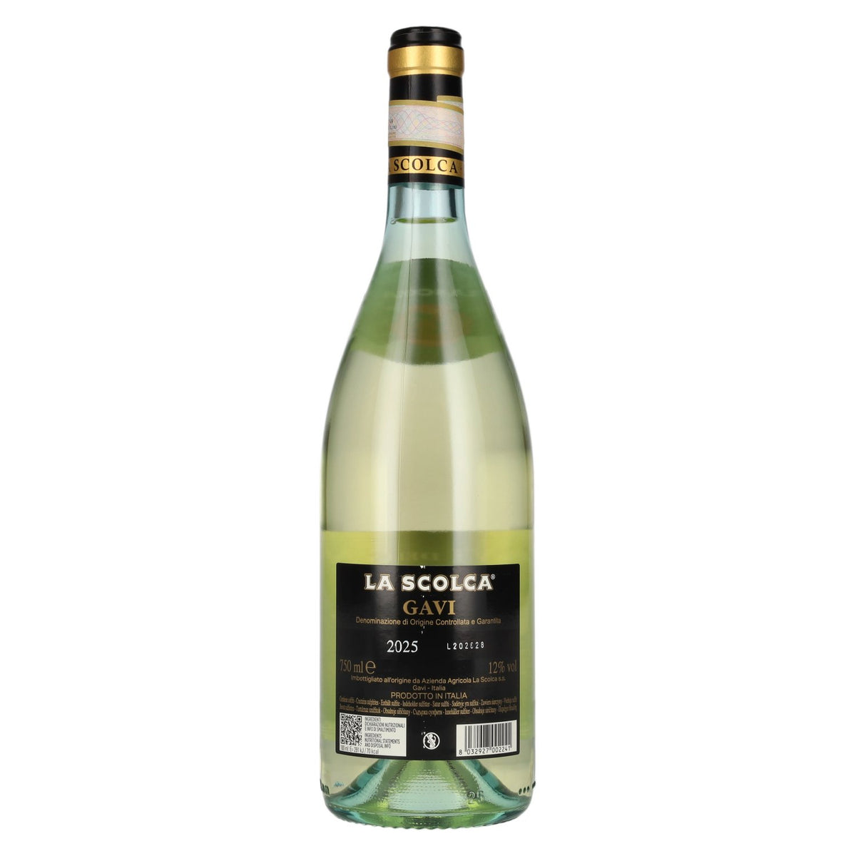 La Scolca Gavi dei Gavi Bianco Secco Etichetta Nera DOCG 2025 12% vol. 0.75 l