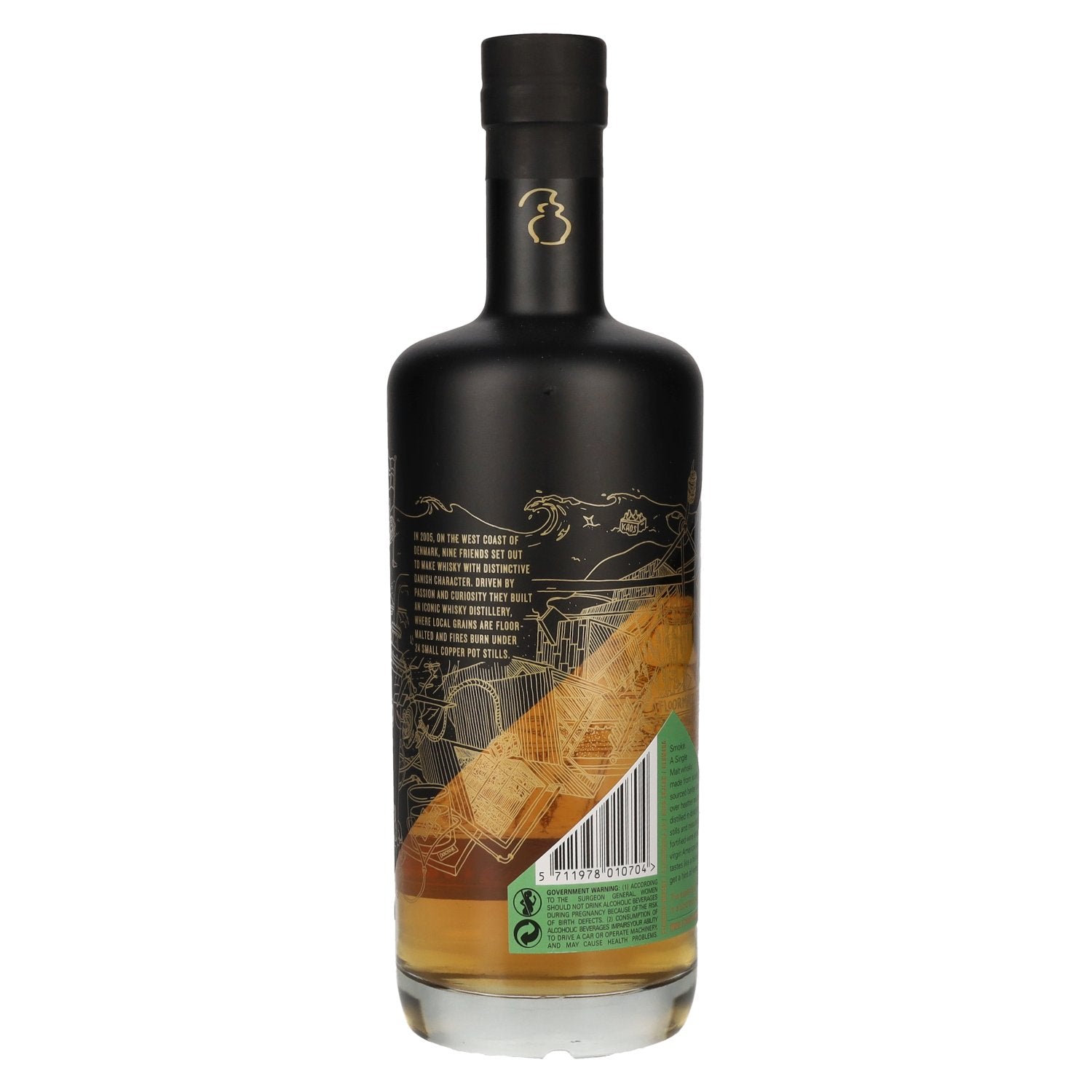 Stauning SMOKE Floor Malted Smoked Barley Danish Single Malt Whisky 47% Vol. 0.7l
