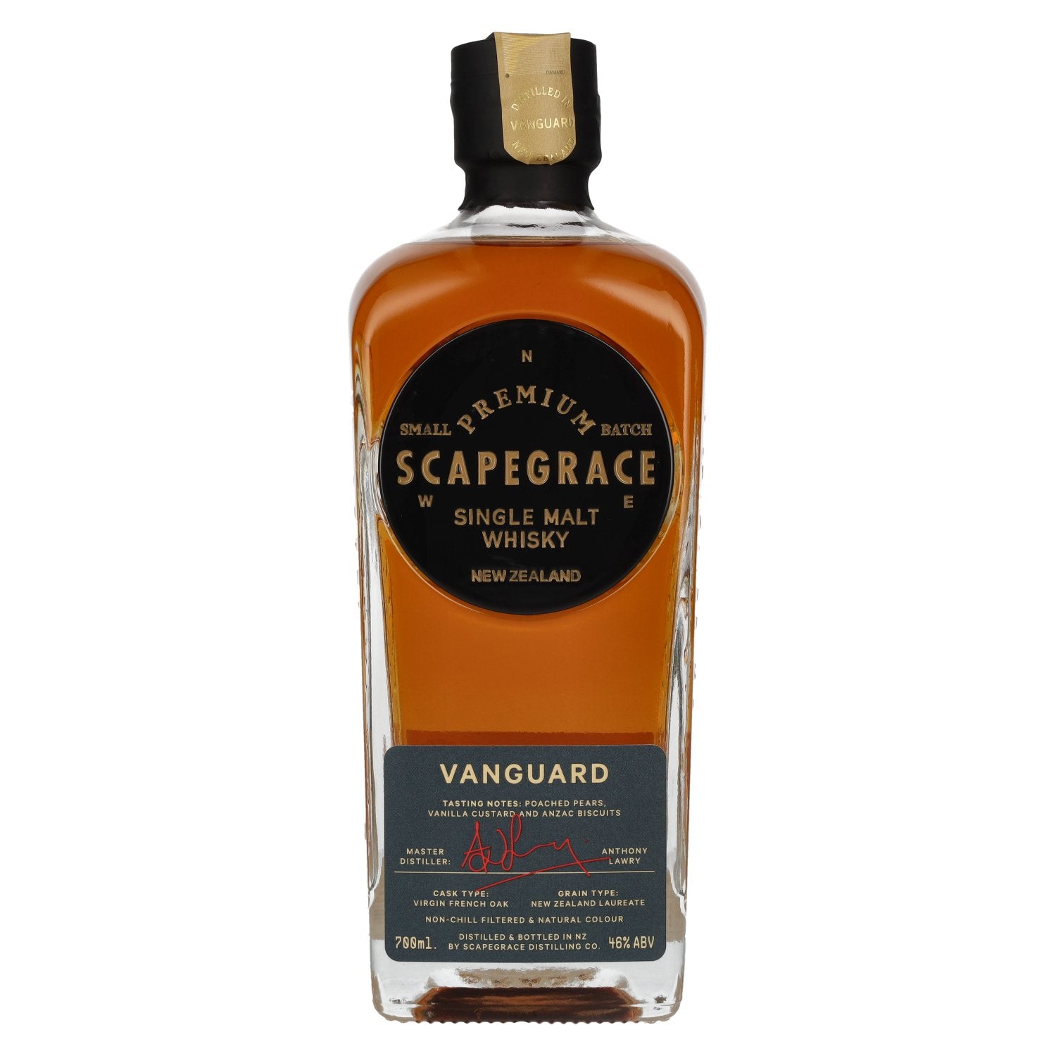 Scapegrace VANGUARD New Zealand Small Batch Single Malt Whisky 46% Vol. 0.7l