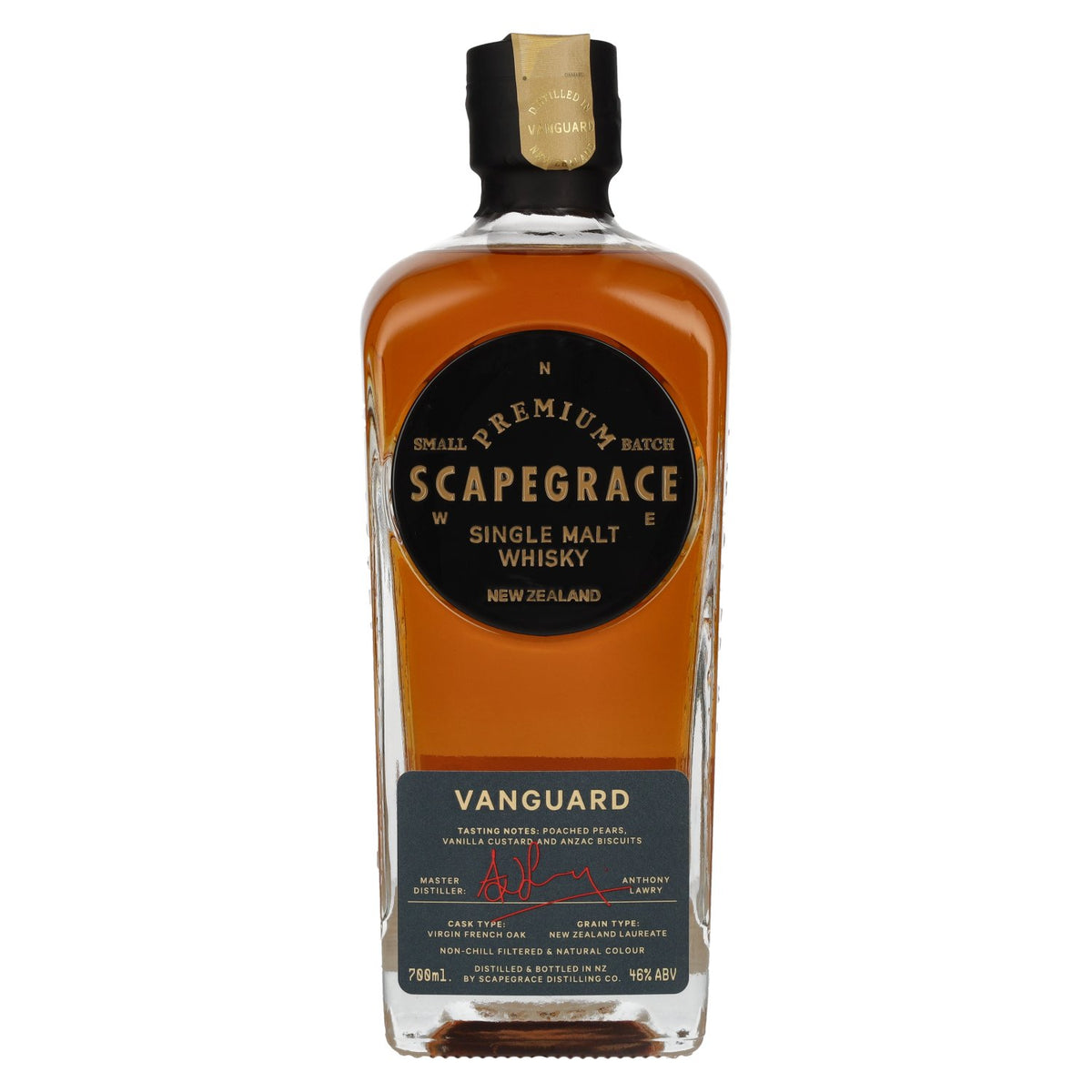 Scapegrace VANGUARD New Zealand Small Batch Single Malt Whisky 46% Vol. 0.7l