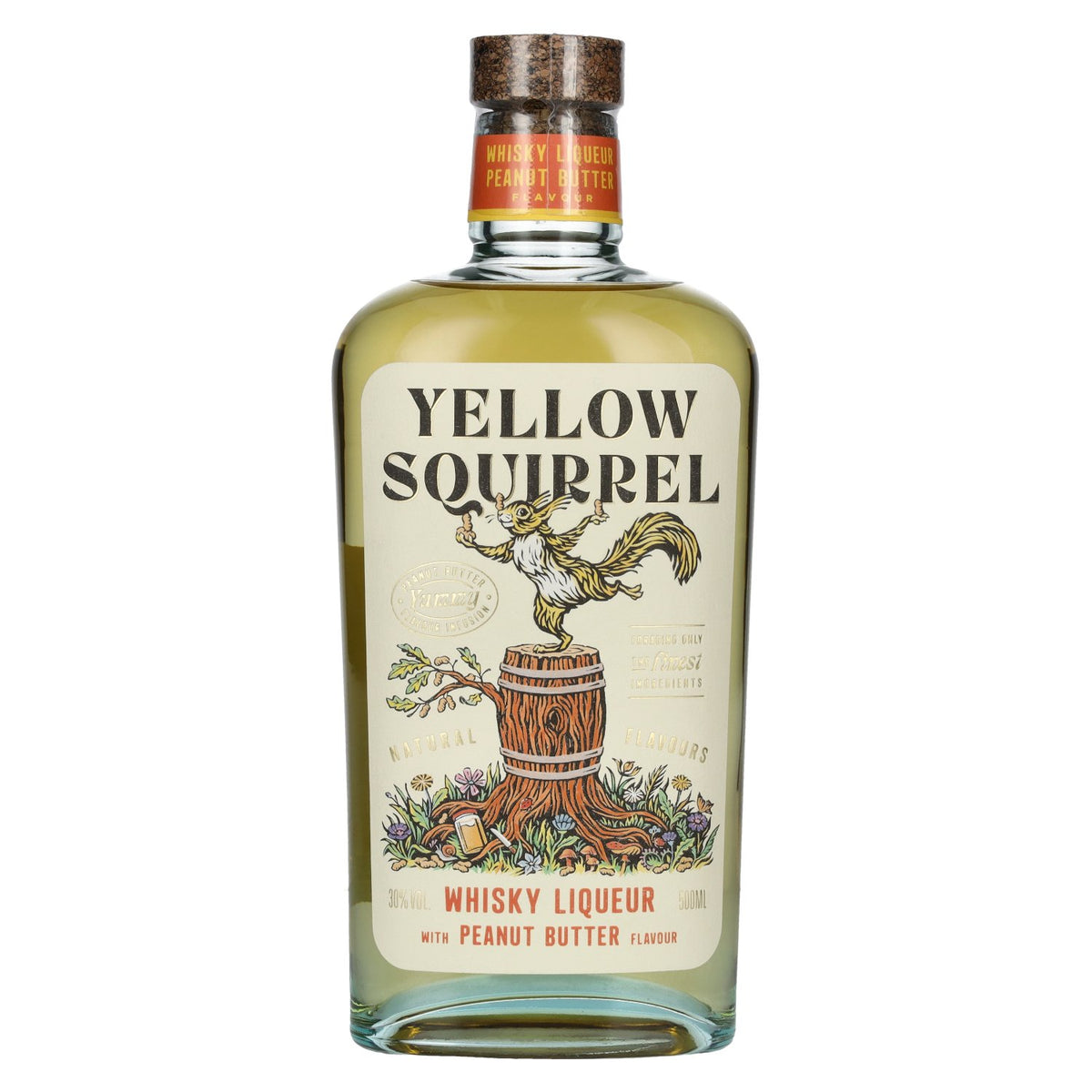 YELLOW SQUIRREL Peanut Butter Whisky Liqueur 30% Vol. 0.5L
