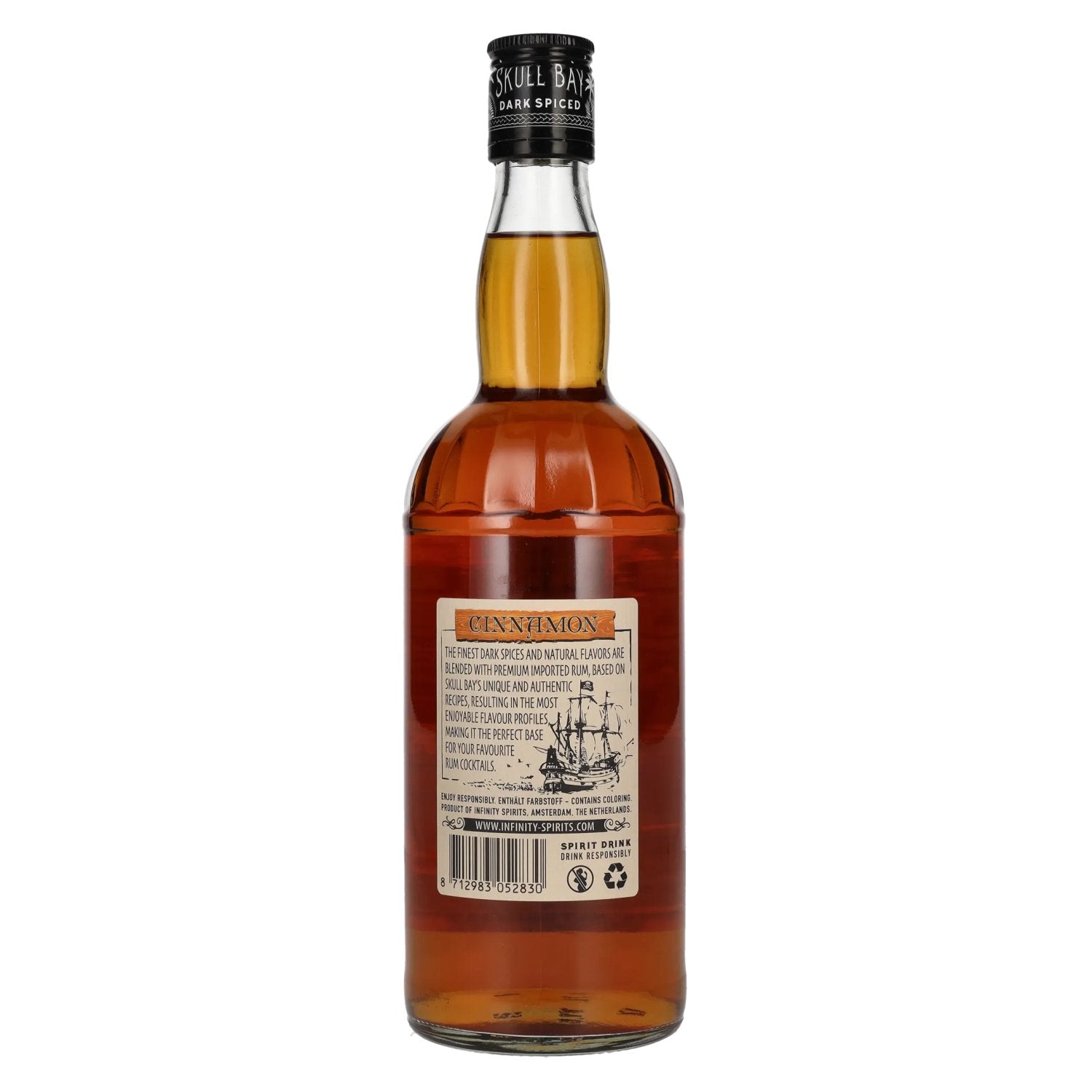 Skull Bay CINNAMON Dark Spiced 37,5% Vol. 0,7l
