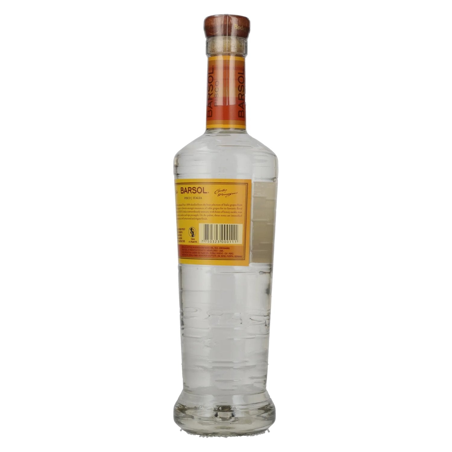 Barsol Pisco ITALIA 41.3% Vol. 0.7l