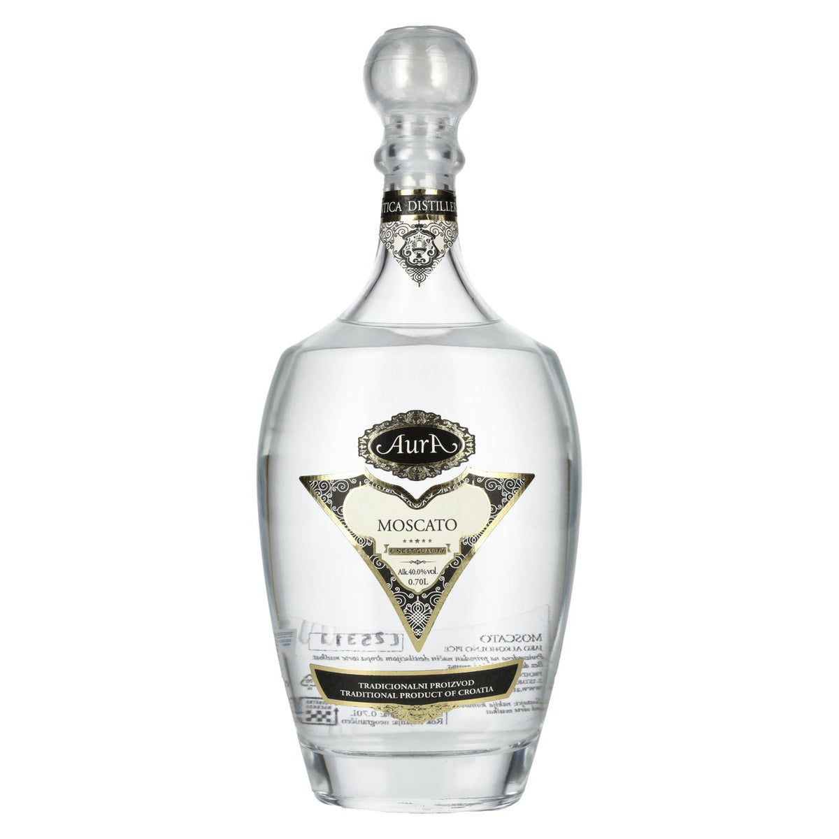 Aura Grappa Moscato 40% ABV 0.7l