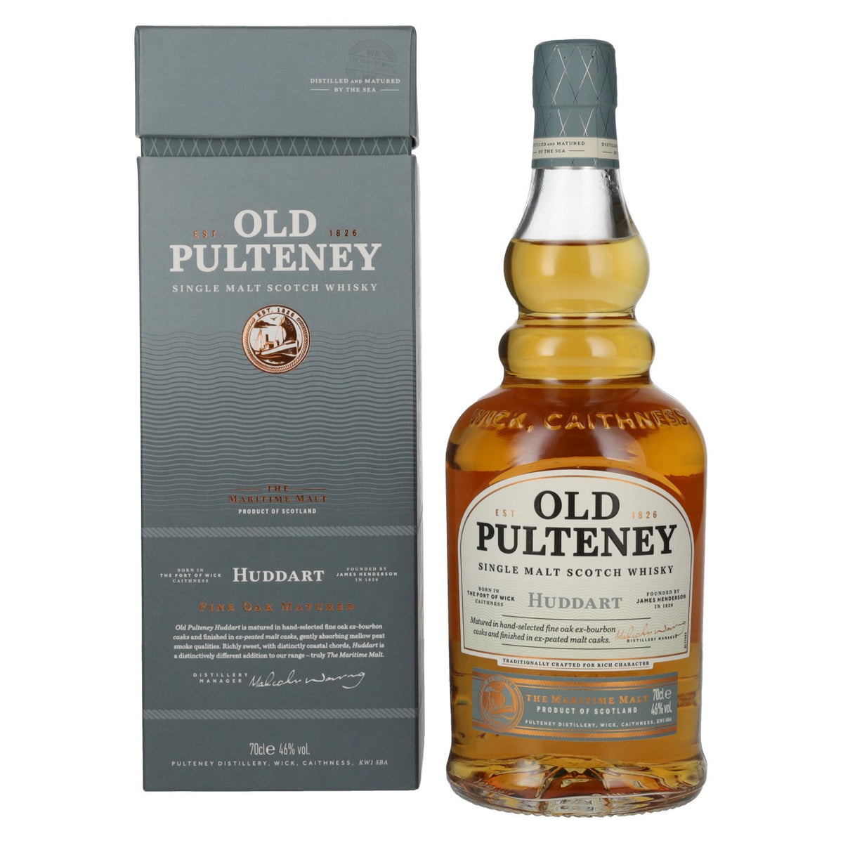 Old Pulteney HUDDART The Maritime Malt Single Malt Scotch Whisky 46% Vol. 0,7l in Geschenkbox