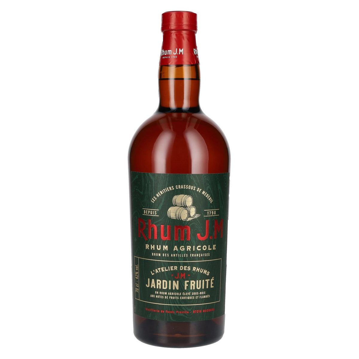 Rhum J.M JARDIN FRUITÉ Agricole Rum 42% Vol. 0.7l