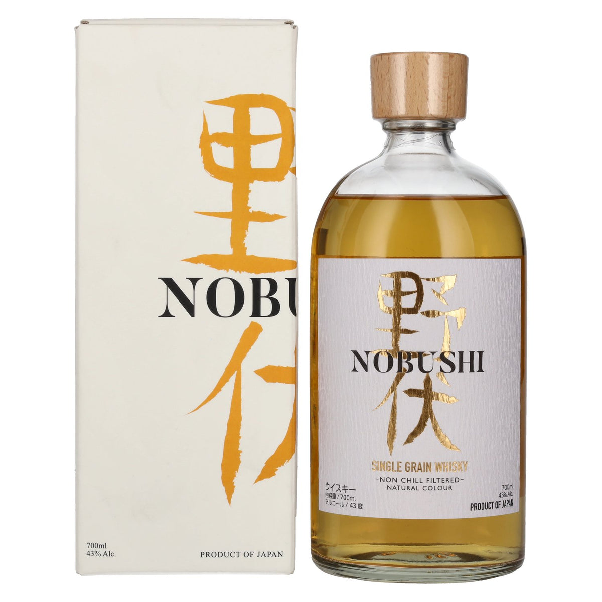 Nobushi Single Grain Japanese Whisky 43% Vol. 0.7L in Gift Box