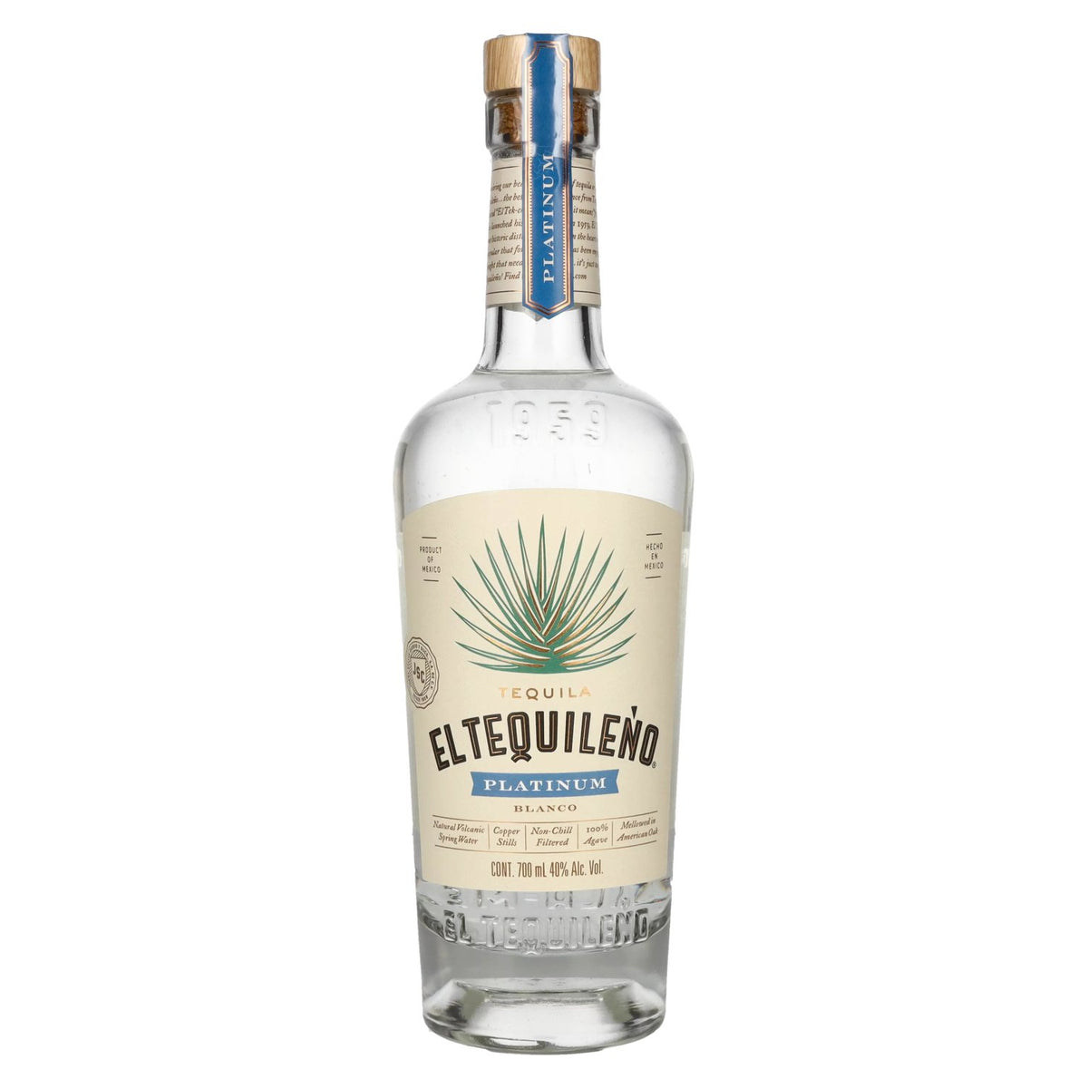 El Tequileño Platinum Blanco 100% Agave 40% vol. 0.7 l