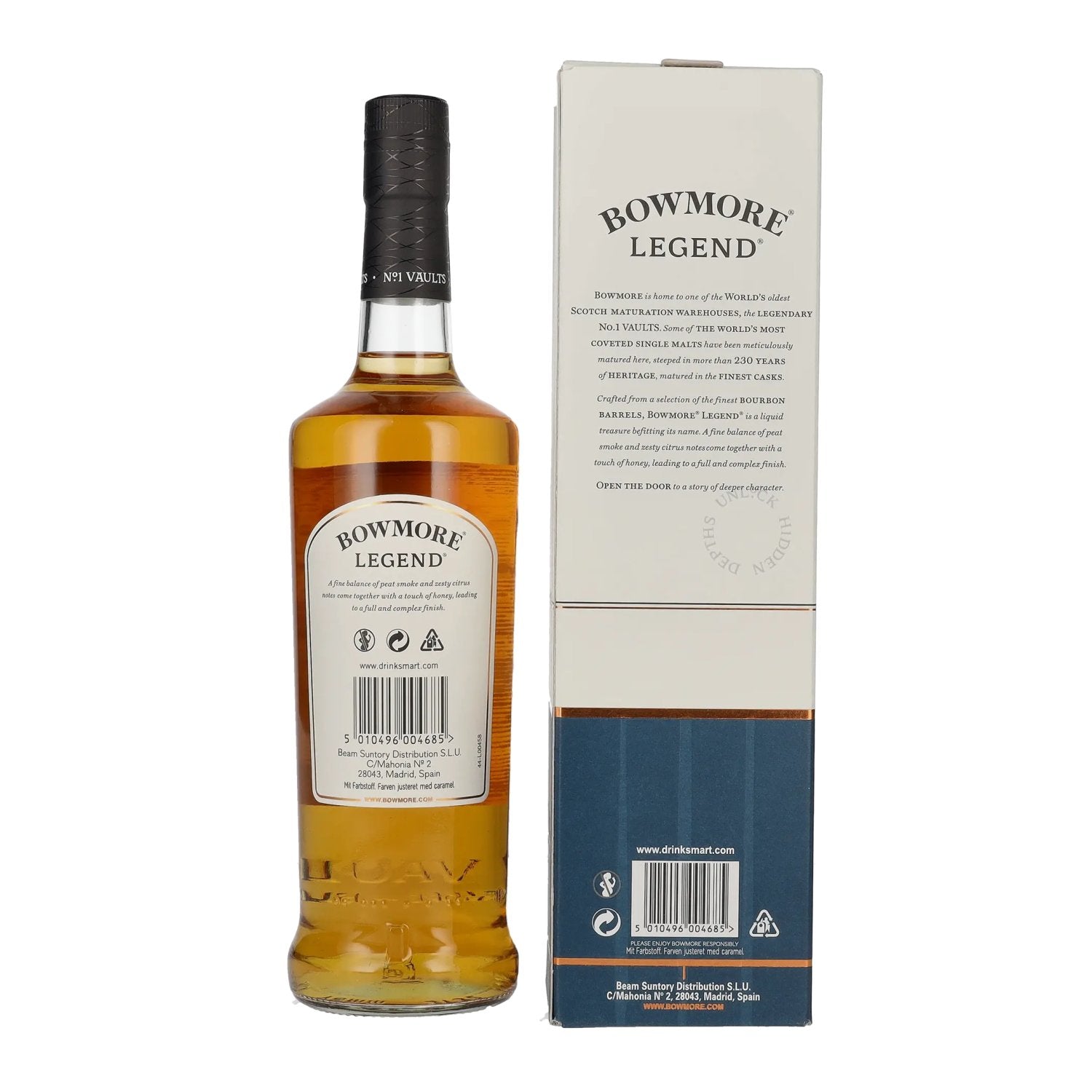 Bowmore LEGEND Islay Single Malt 40% Vol. 0.7L in gift box
