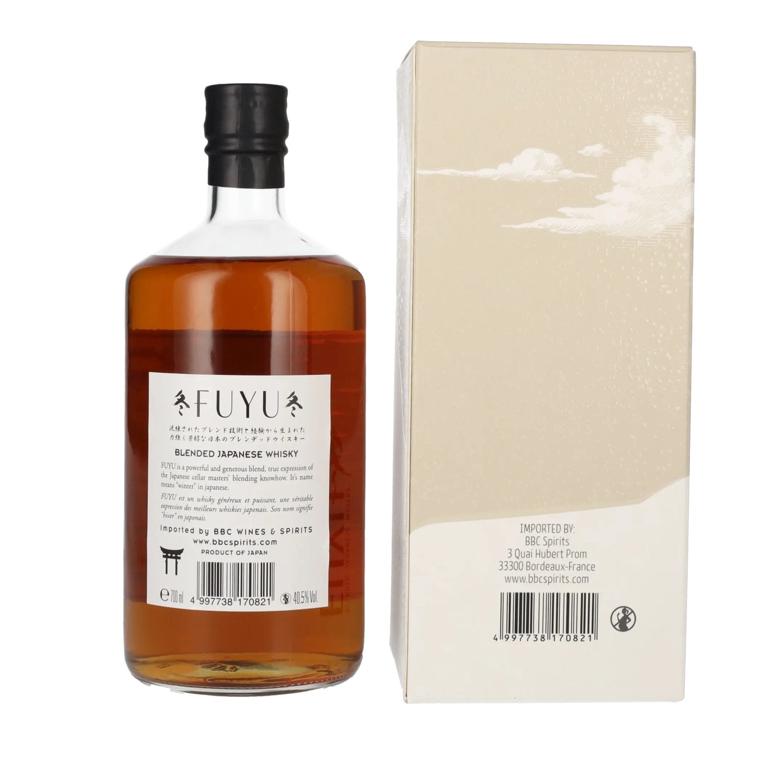 Fuyu Japanese Blended Whisky 40,5% Vol. 0,7l in Geschenkbox