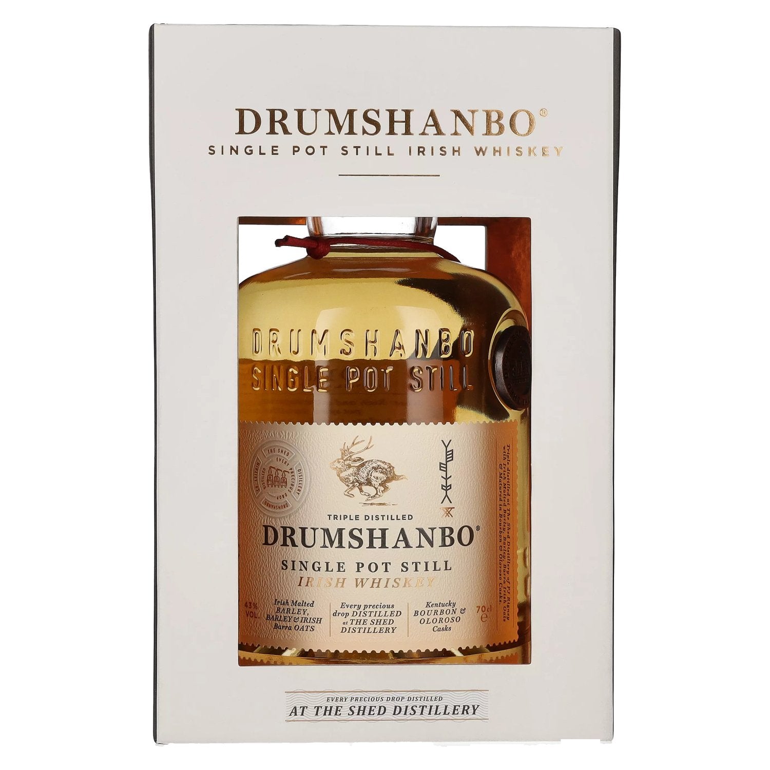 Drumshanbo Single Pot Still Irish Whiskey 43% Vol. 0,7l in Geschenkbox