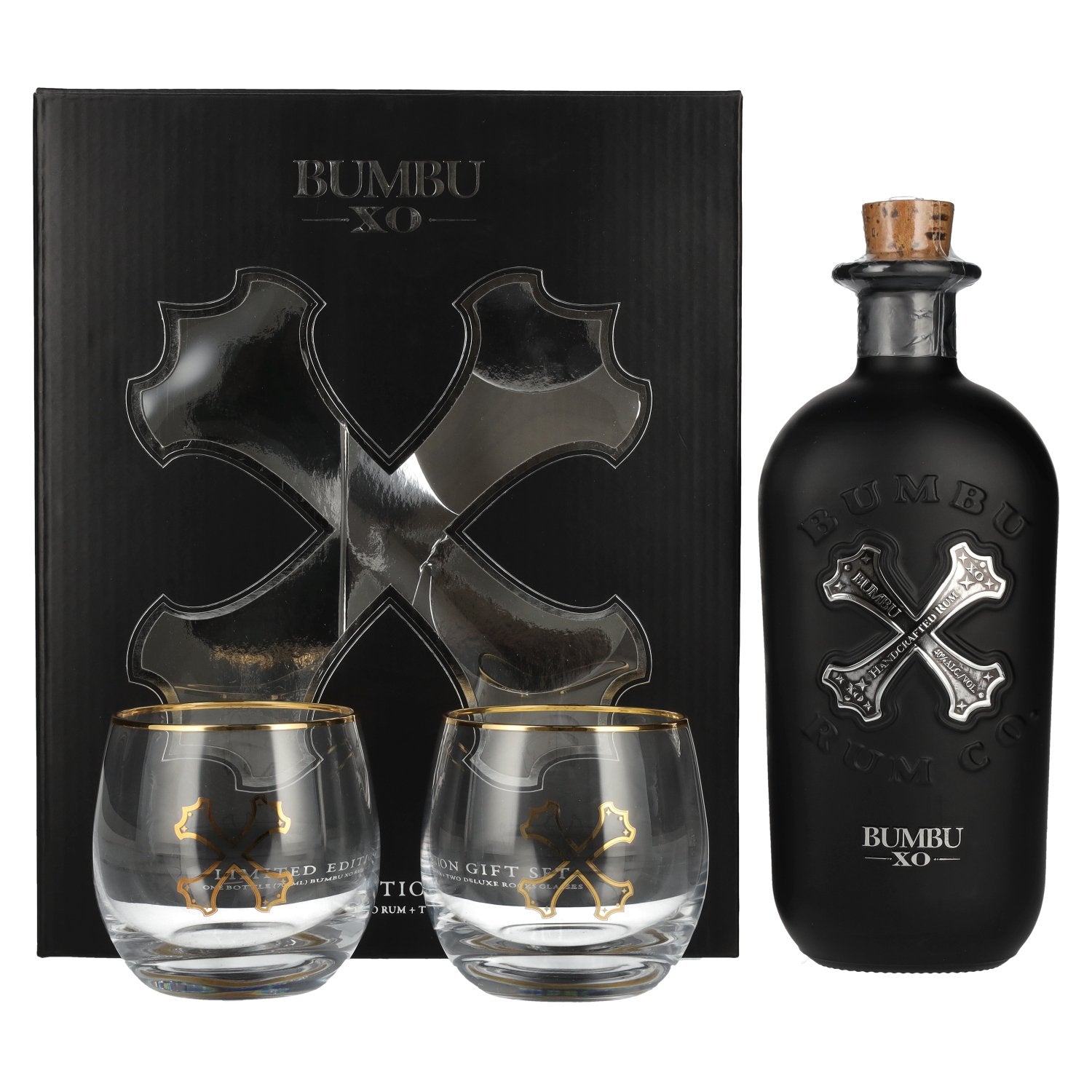 Bumbu XO Handcrafted Rum 40% Vol. 0.7l in Gift Box with 2 Glasses