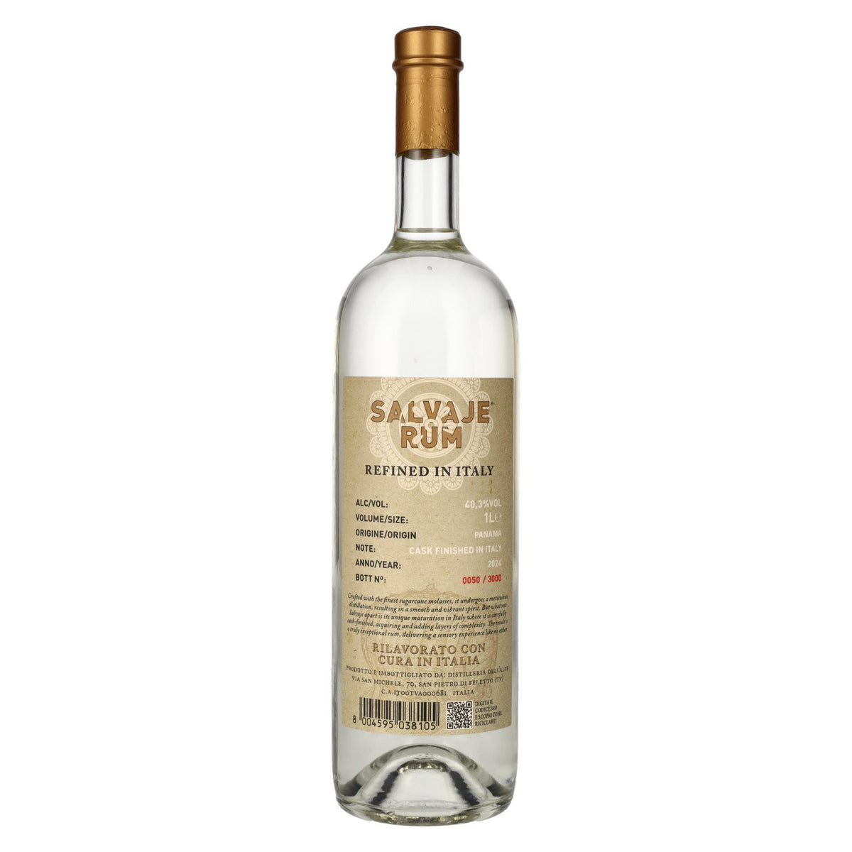 Wild Rum Refined In Italy Rum 40.3% Vol. 1l