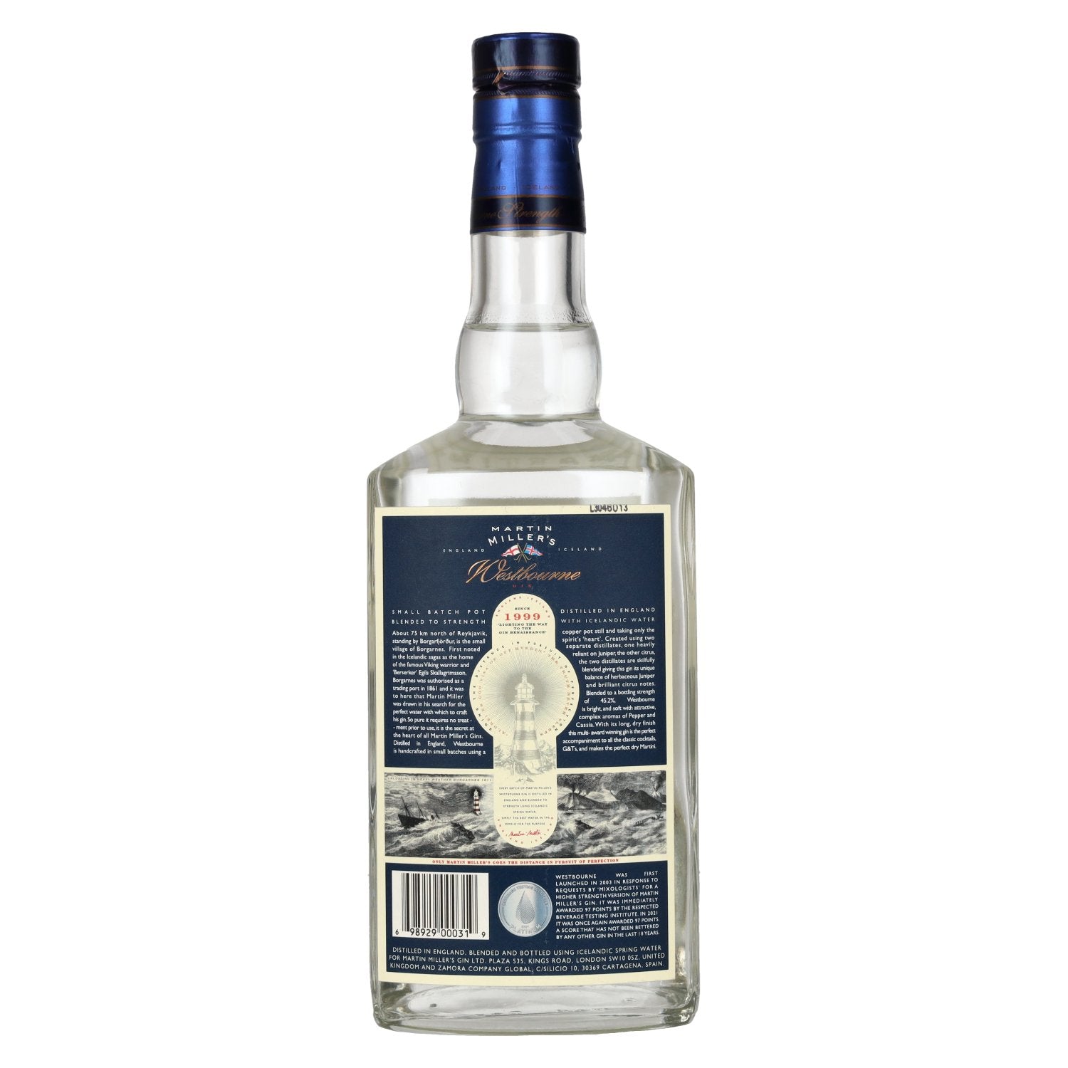 Martin Miller's WESTBOURNE Small Batch Strength Gin 45.2% Vol. 0.7l