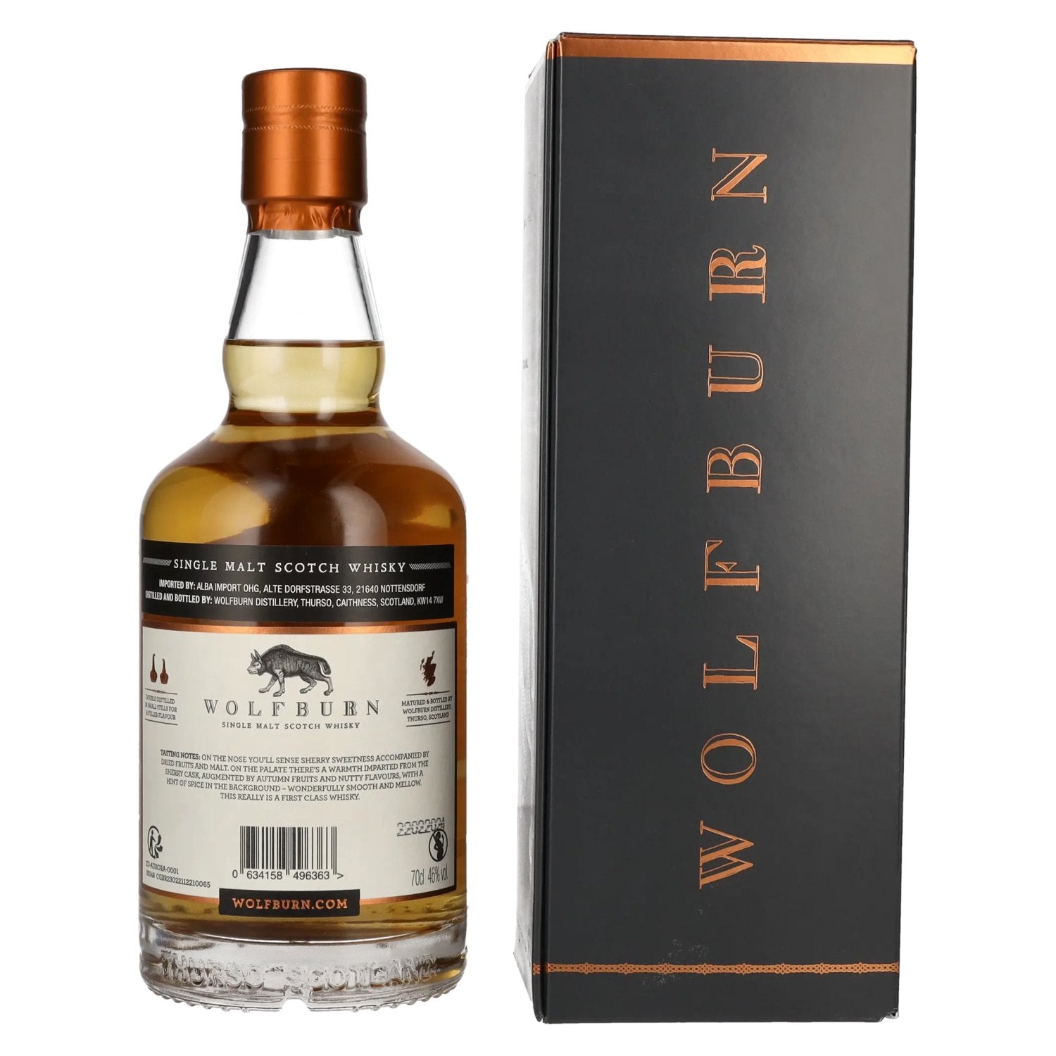 Wolfburn AURORA Single Malt Scotch Whisky 46% Vol. 0.7L in Gift Box