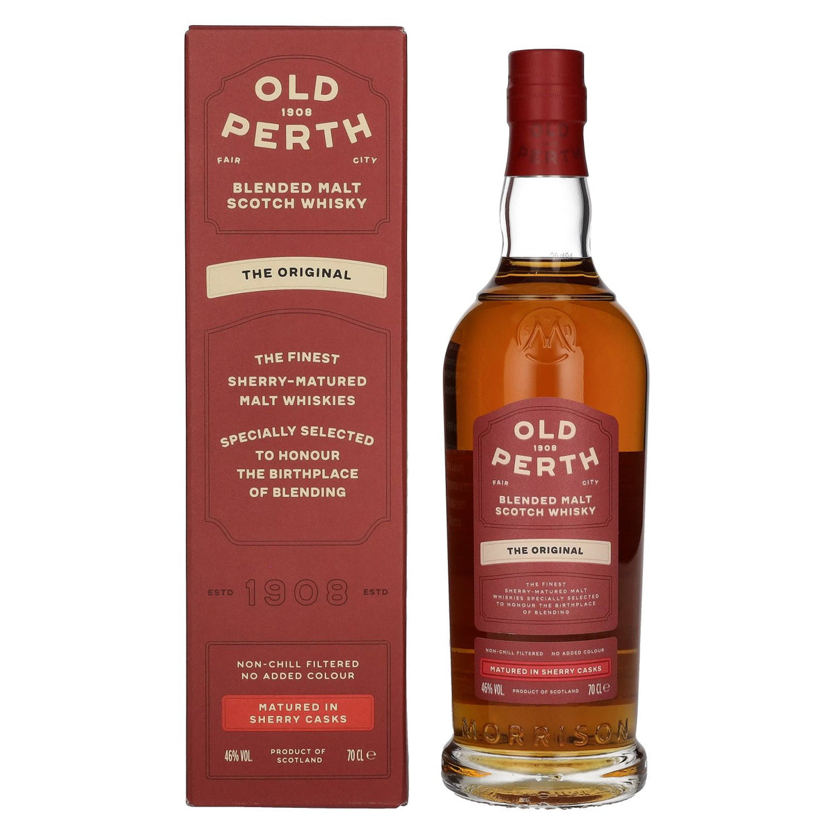 Old Perth The Original Blended Malt Scotch Whisky Sherry Casks 46% Vol. 0,7l in Geschenkbox