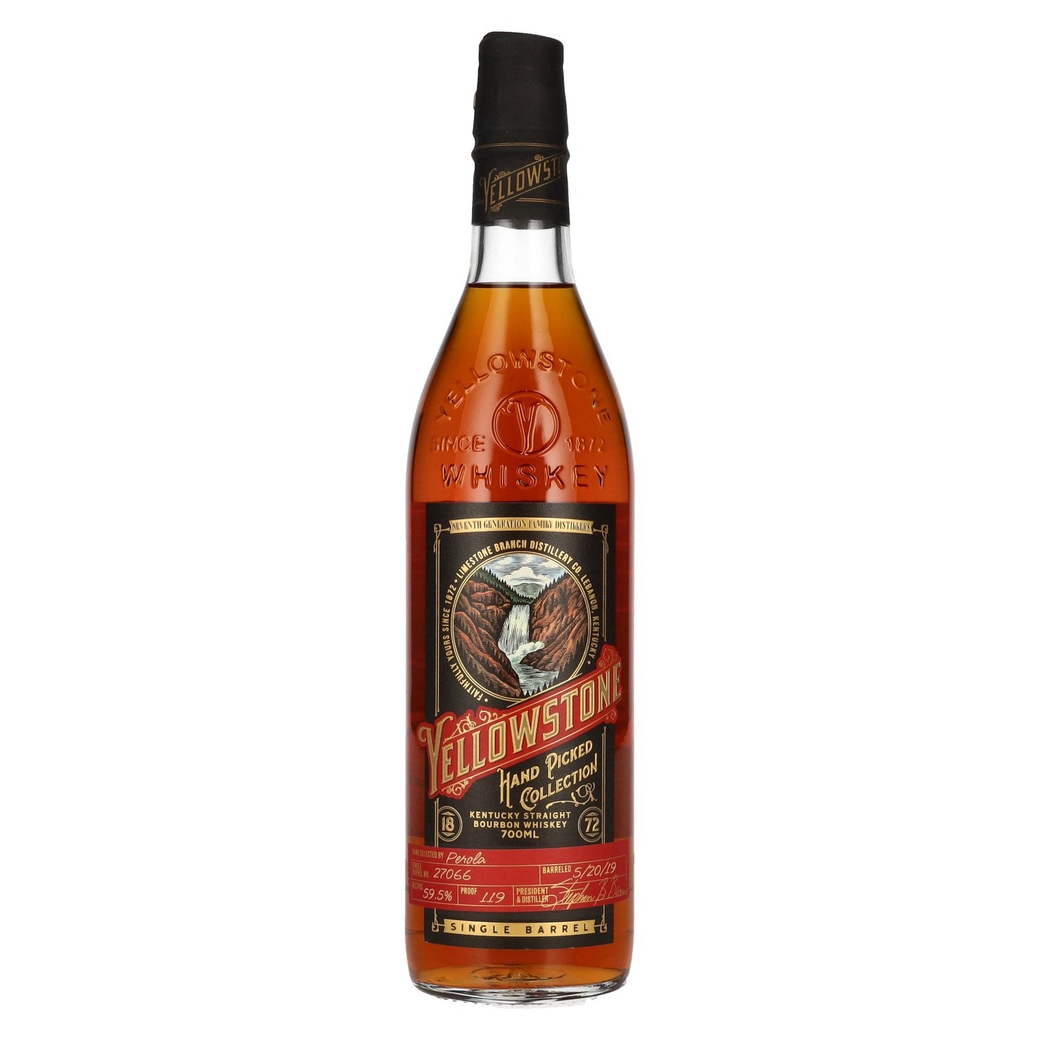 Yellowstone Hand Picked Collection Selected by Perola Bourbon Whiskey 59.5% Vol. 0.7l