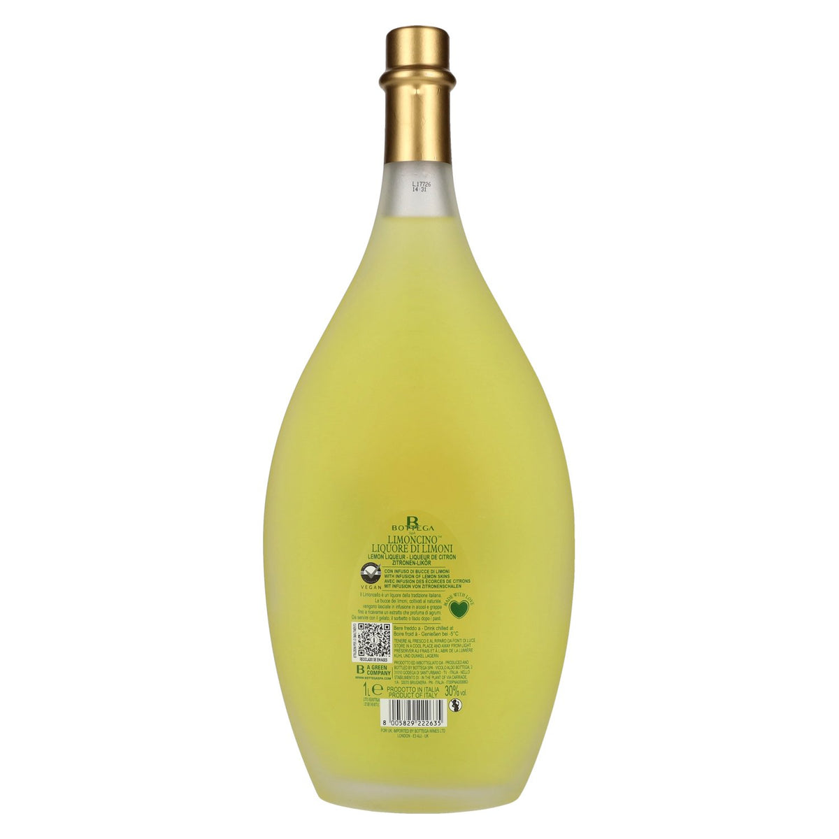 Bottega Limoncino Limoncello Liqueur 30% vol. 1 litre