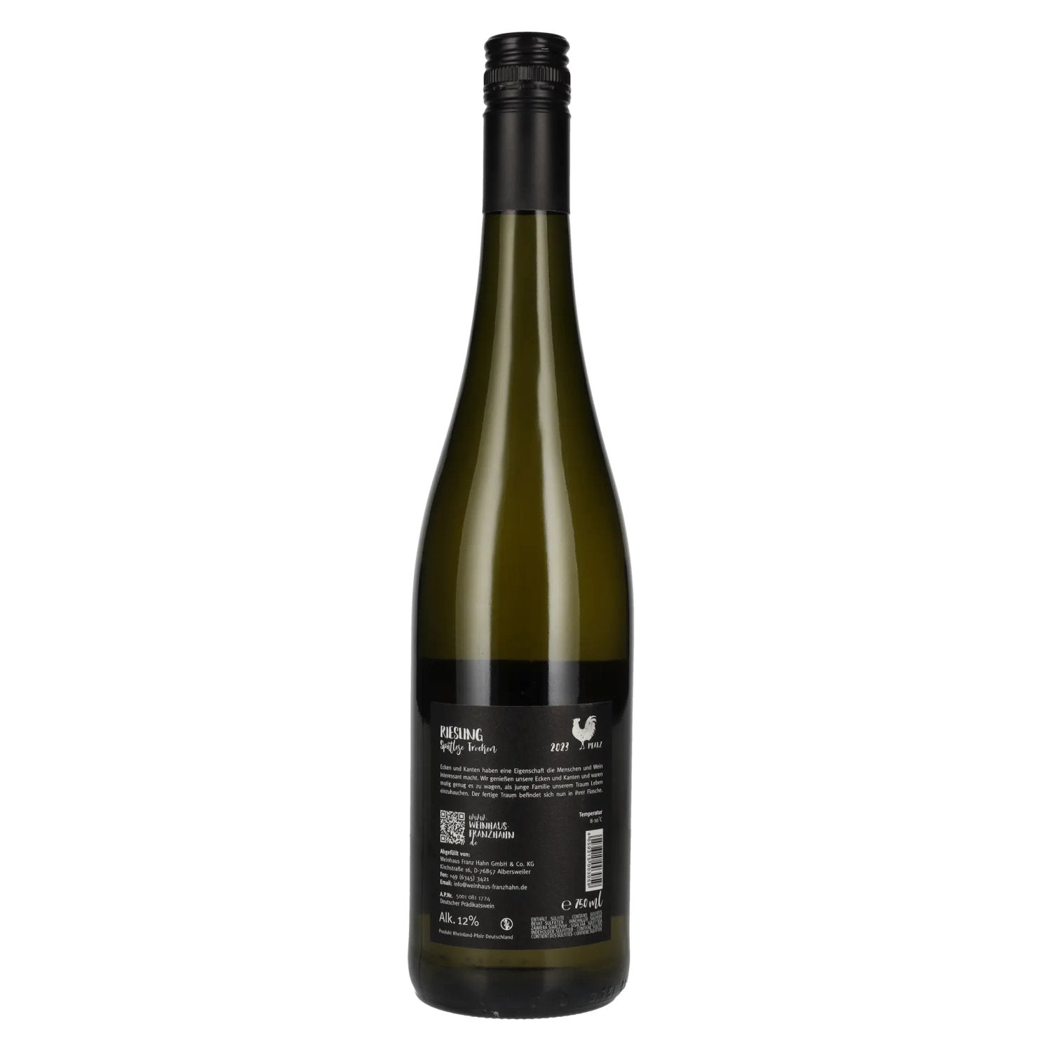 Franz Hahn Riesling Spätlese 2023 12% Vol. 0,75l