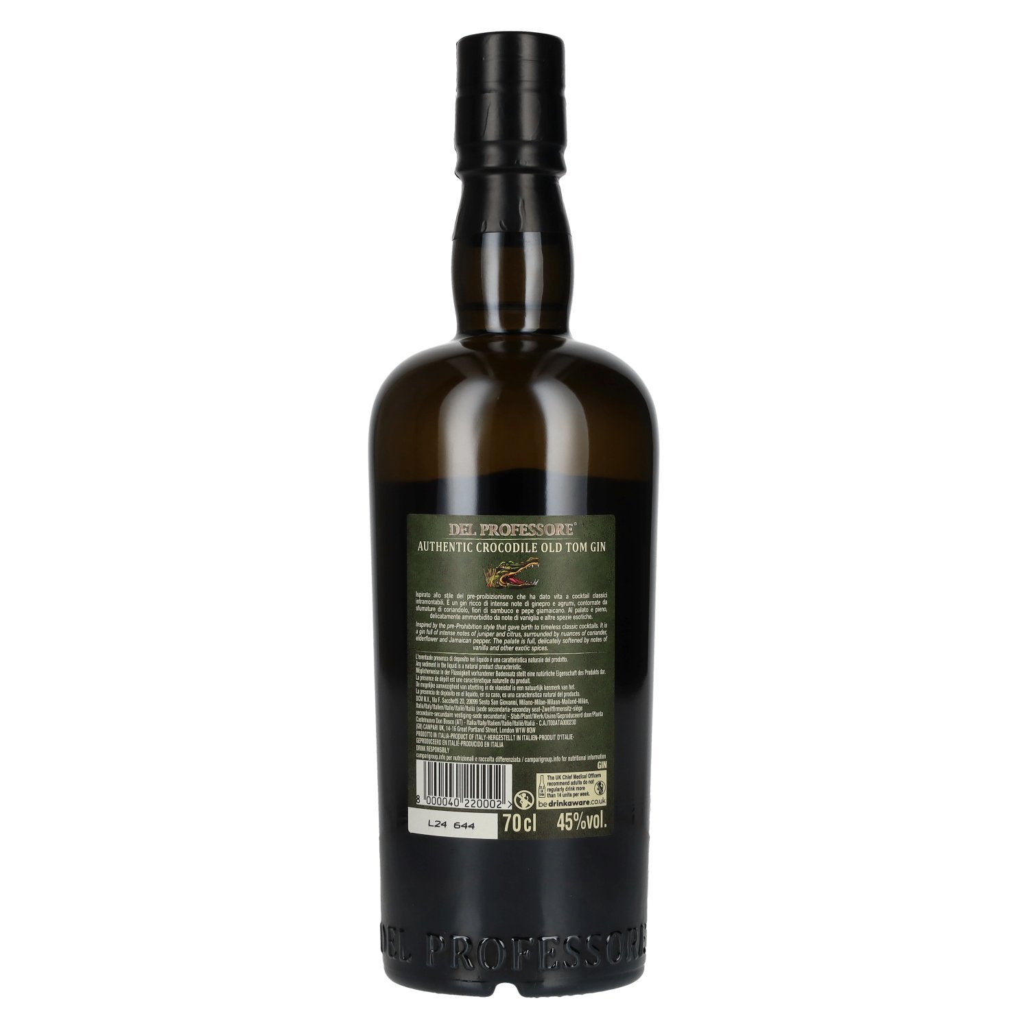 Del Professore Gin CROCODILE 45% Vol. 0.7l
