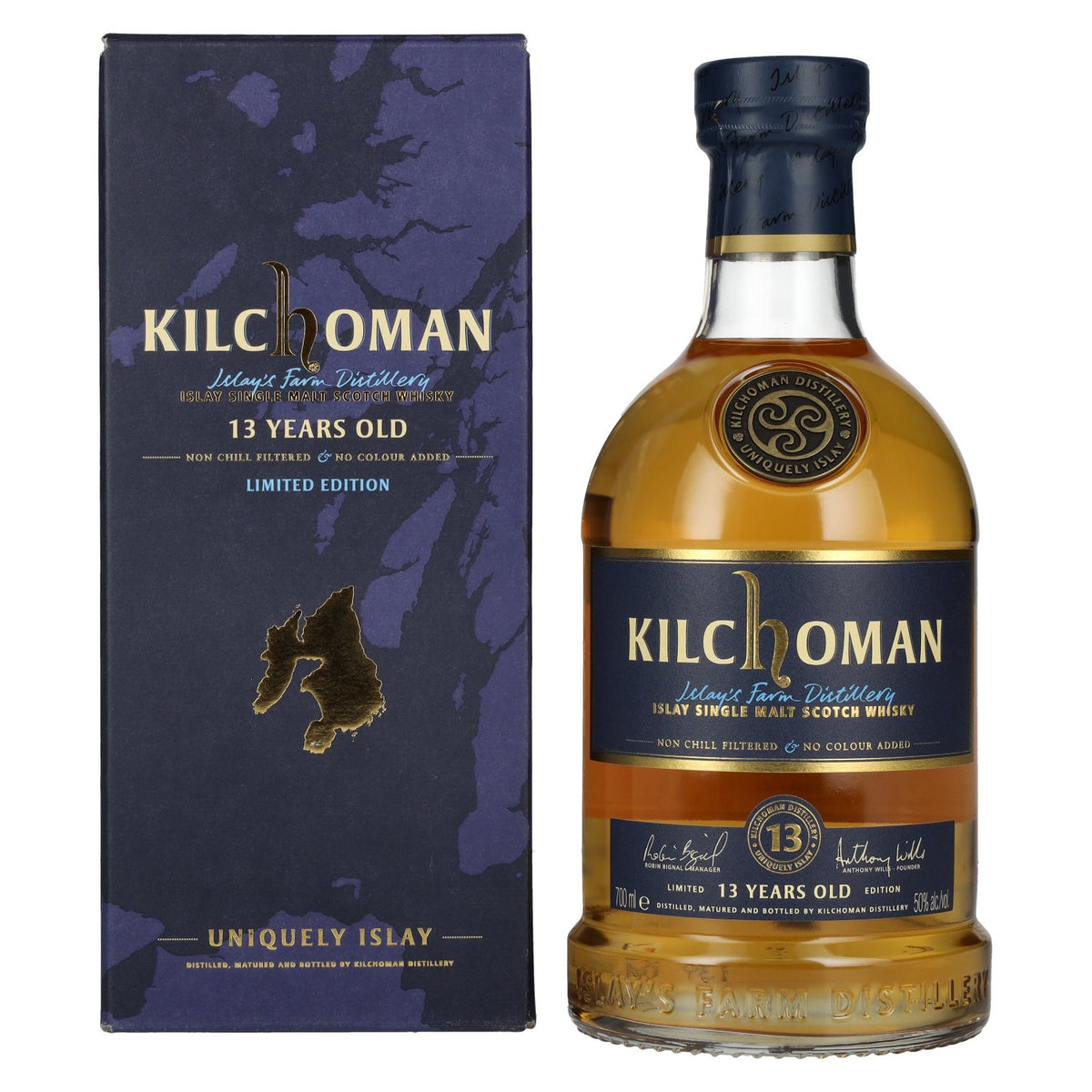 Kilchoman 13 Years Old Islay Single Malt Scotch Whisky Limited Edition 50% Vol. 0,7l in Geschenkbox