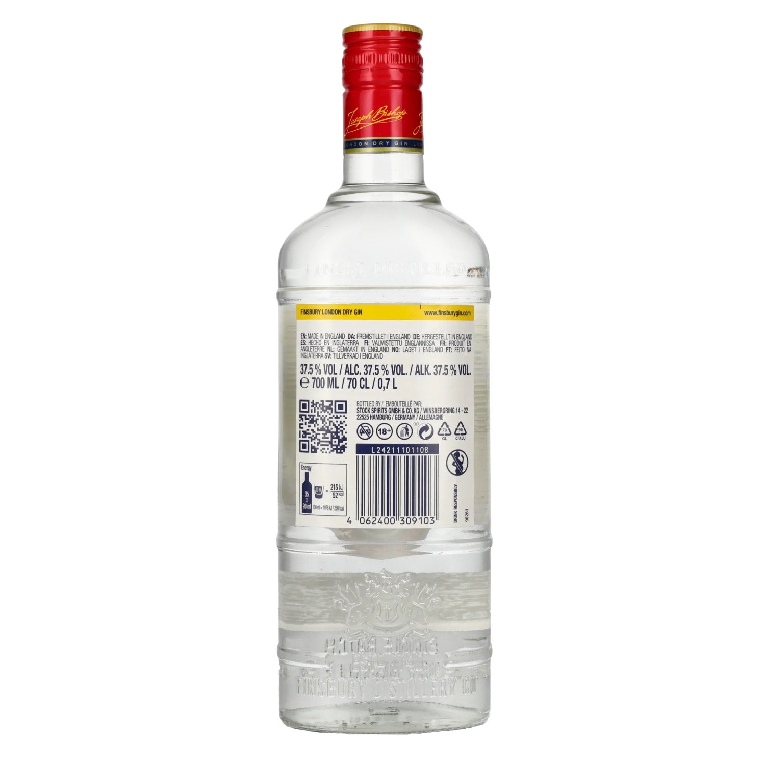 Finsbury London Dry Gin 37,5% Vol. 0,7l