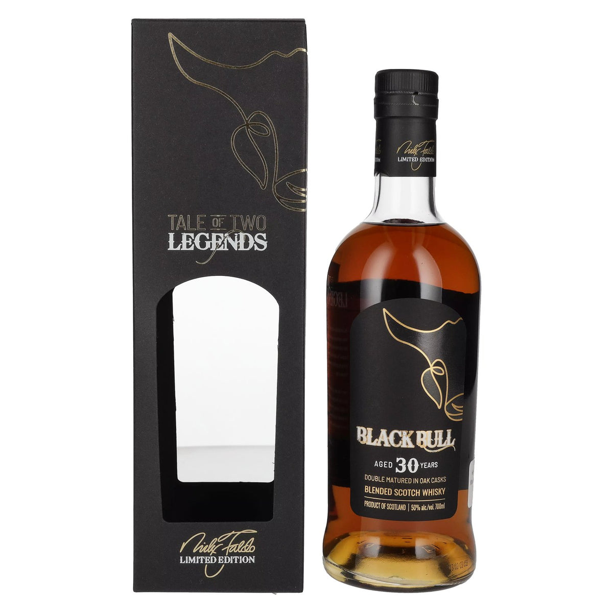 Black Bull 30 Years Old Double Matured Nick Faldo Limited Edition 50% vol. 0.7 l in a gift box