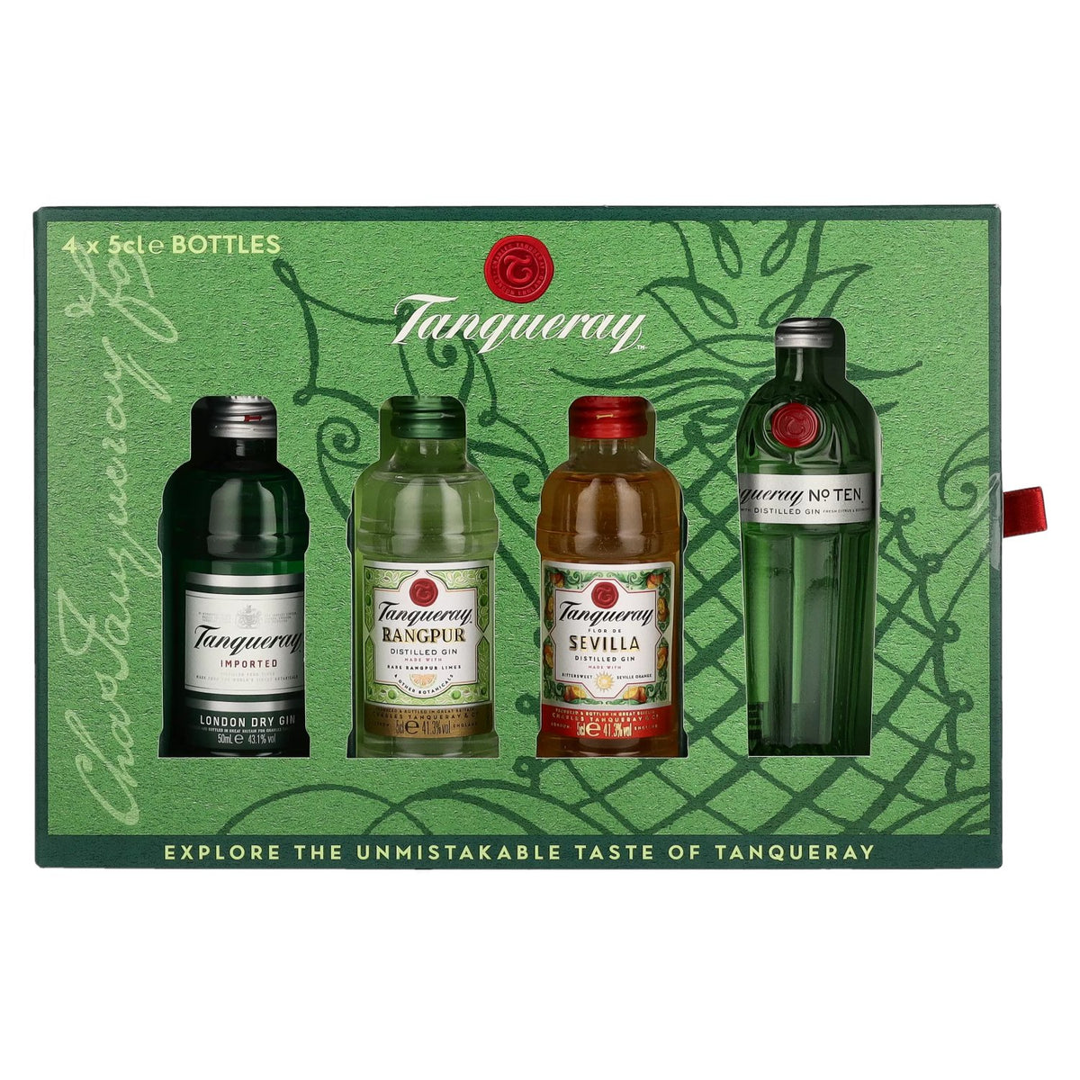 Tanqueray Gin Miniatures Set 43.3% Vol. 4x0.05l in Gift Box