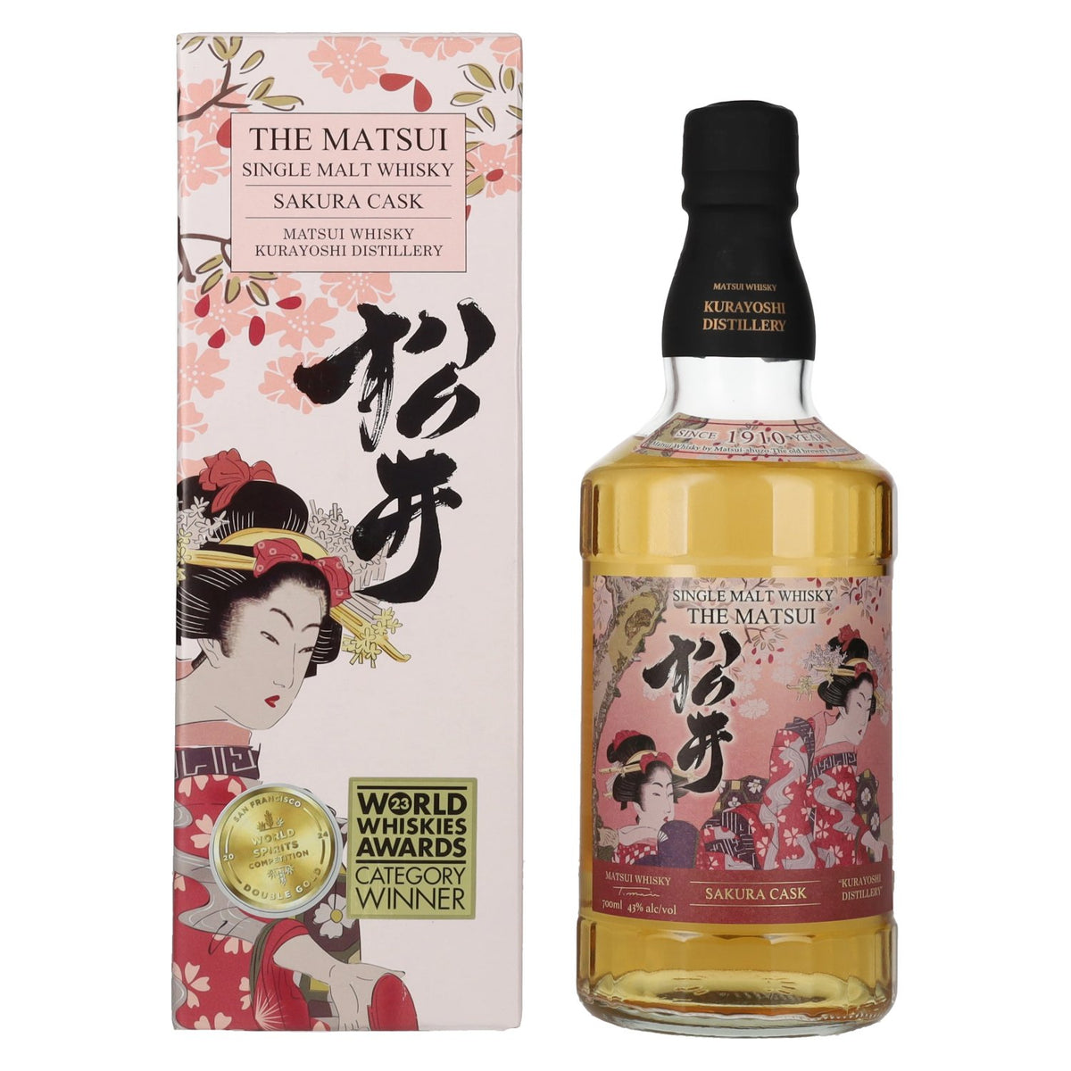 Matsui Whisky THE MATSUI Single Malt Japanese Whisky SAKURA CASK 43% Vol. 0.7l in Gift Box