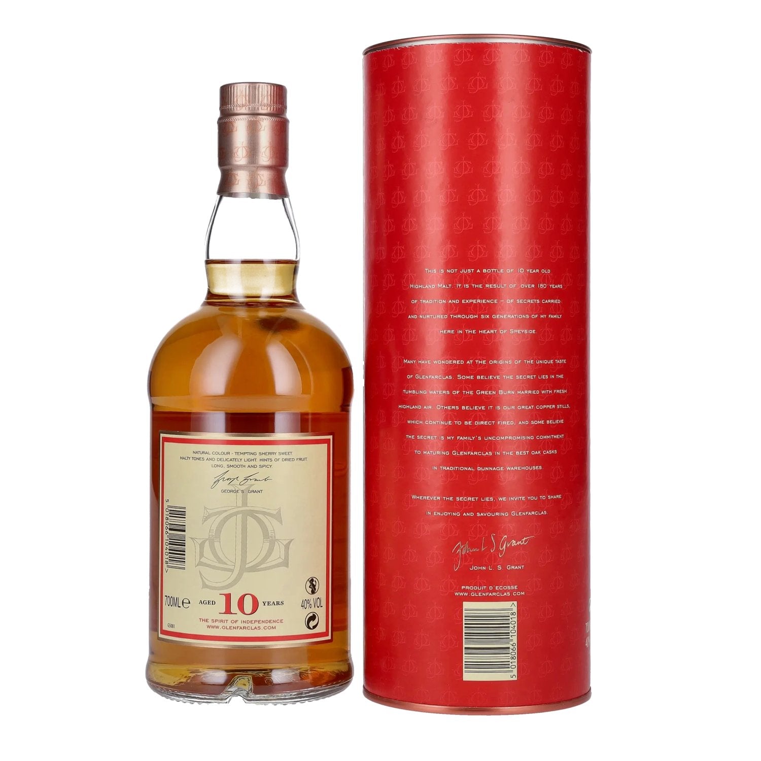 Glenfarclas 10 Years Old Highland Single Malt Scotch Whisky 40% Vol. 0.7l in gift box
