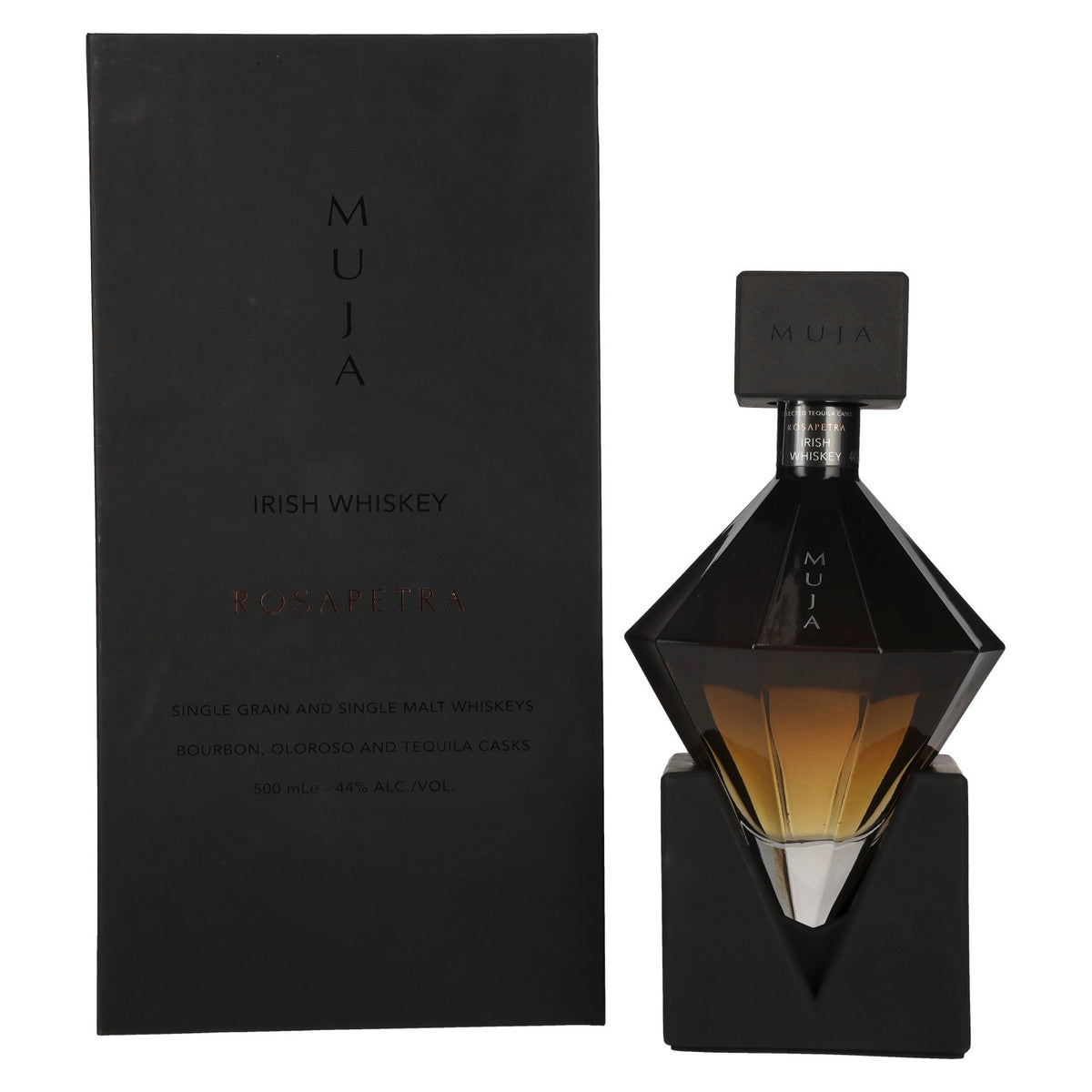 Muja Rosapetra Blended Irish Whiskey 44% Vol. 0.5L in Gift Box