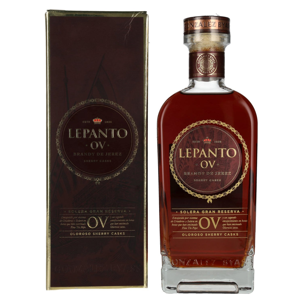 Lepanto O.V. Solera Gran Reserva Brandy de Jerez 36% Vol. 0.7l in gift box