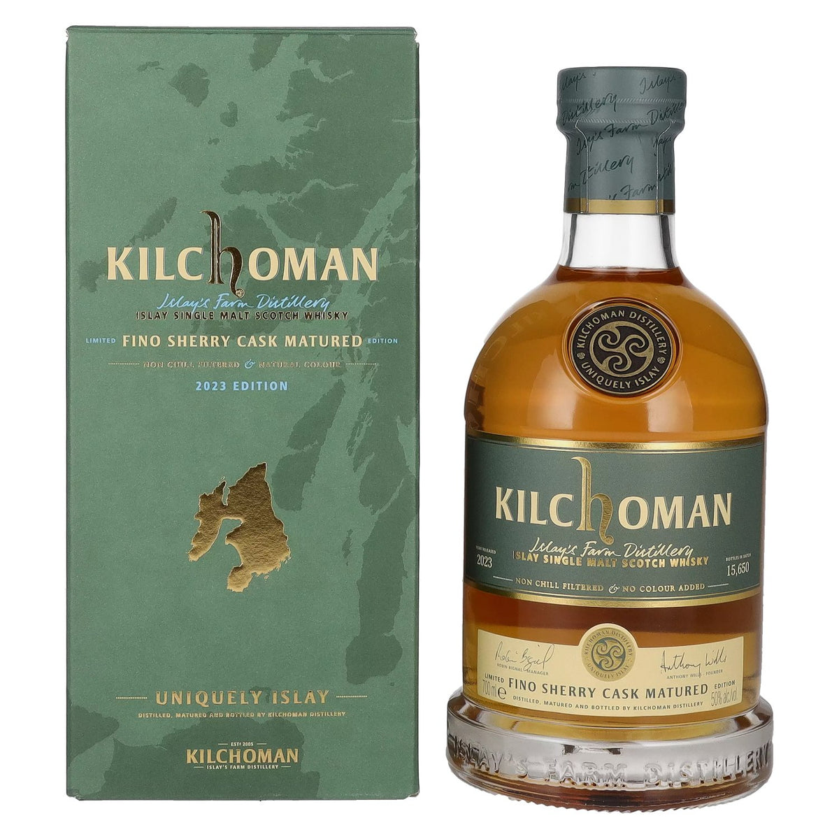 Kilchoman Fino Sherry Cask Matured 50% Vol. 0.7l in gift box