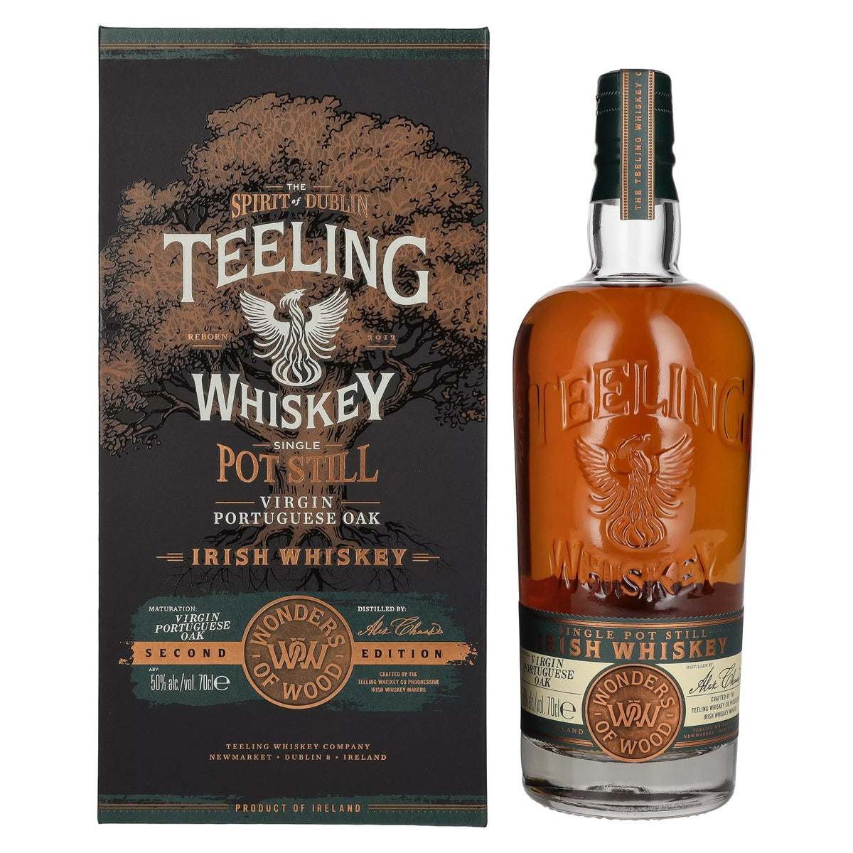 Teeling Whiskey Single Pot Still WONDERS OF WOOD Virgin Portuguese Oak Second Edition 50% Vol. 0,7l in Geschenkbox