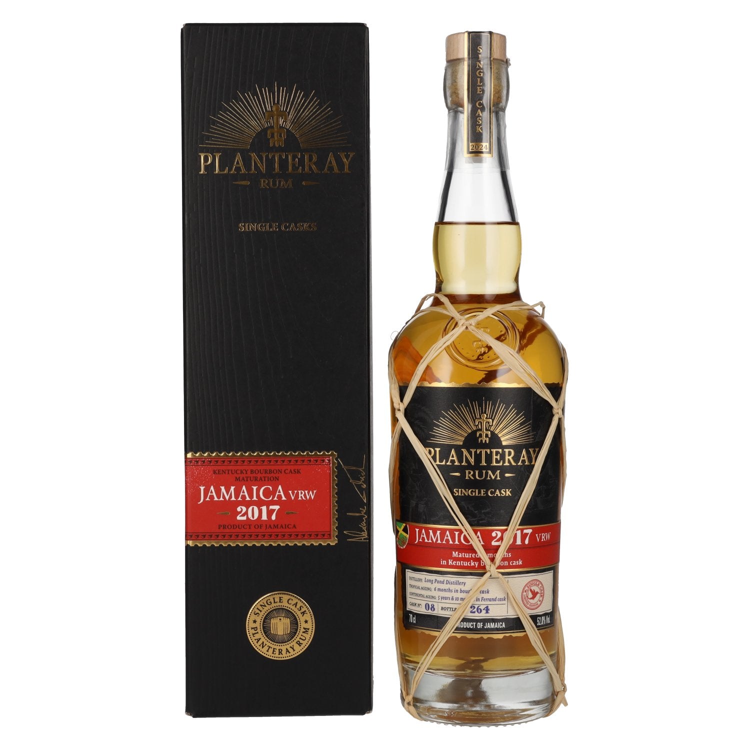 Planteray Rum JAMAICA VRW 2017 Kentucky Bourbon Cask Finish 52% Vol. 0.7L in gift box