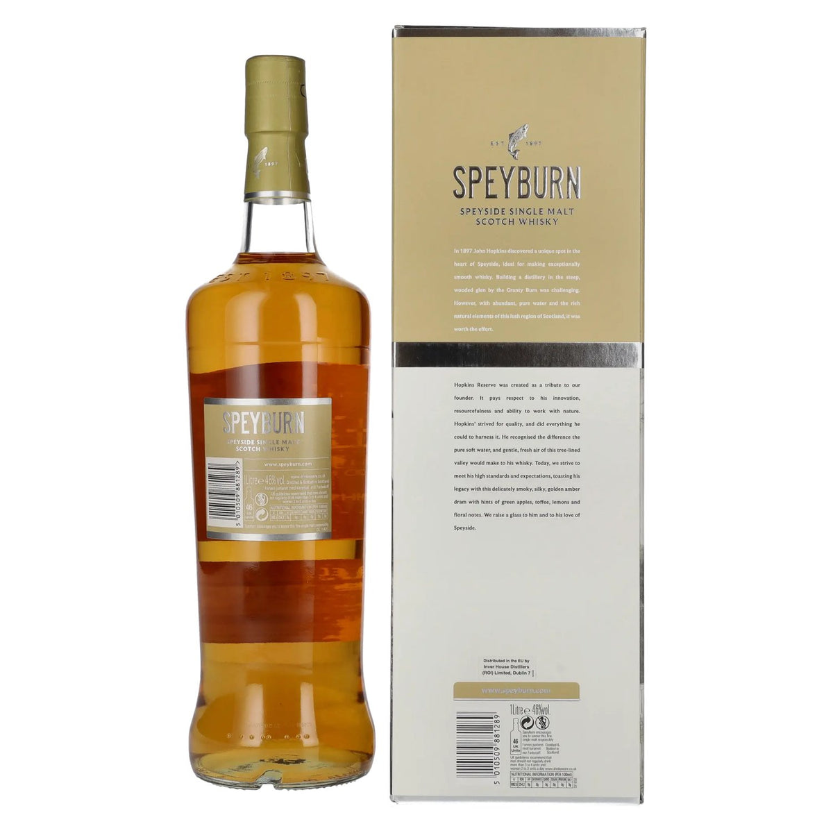 Speyburn HOPKINS RESERVE Speyside Single Malt TRAVEL EXCLUSIVE 46% Vol. 1l in gift box