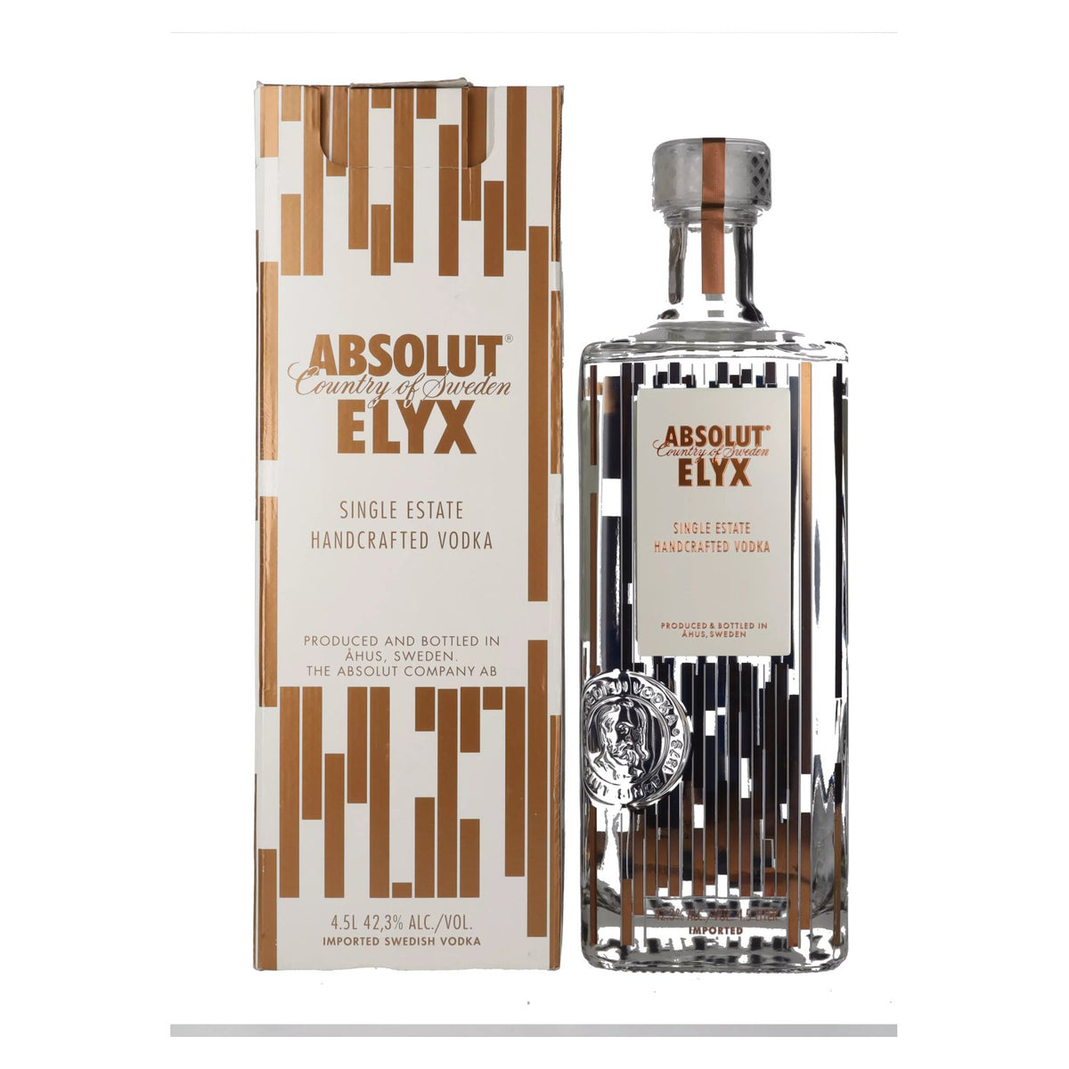 Absolut Vodka ELYX 42.3% ABV, 4.5 litres, in a gift box