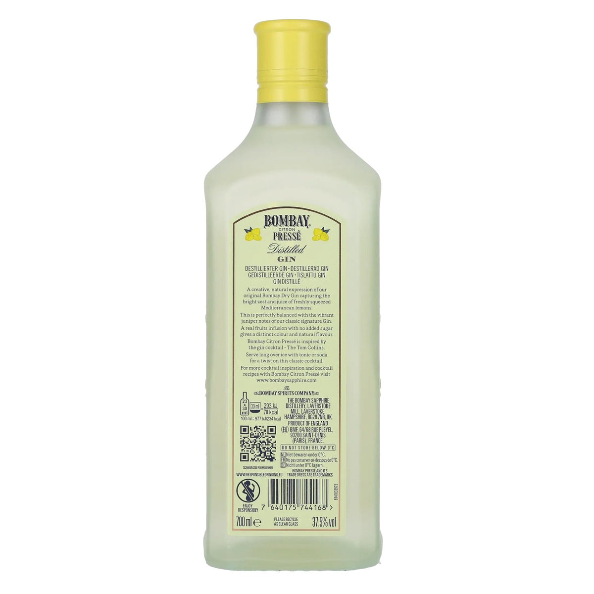 Bombay CITRON PRESSÉ Distilled Gin 37.5% vol. 0.7l