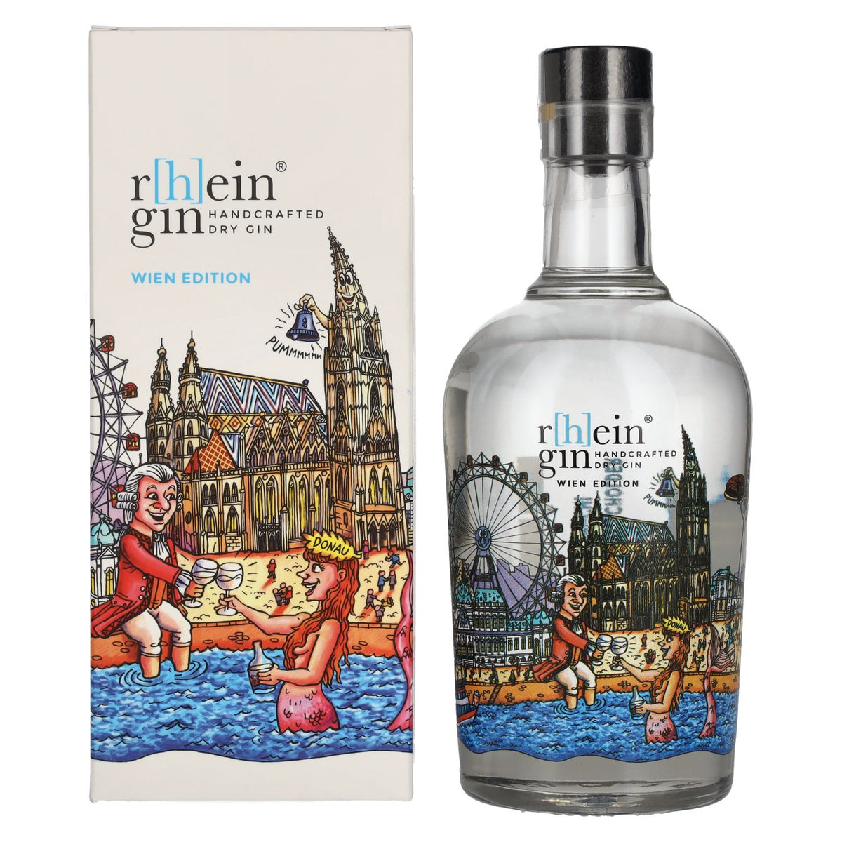 r[h]eingin Handcrafted Dry Gin Wien Gin 46% vol. 0.5 l in a gift box