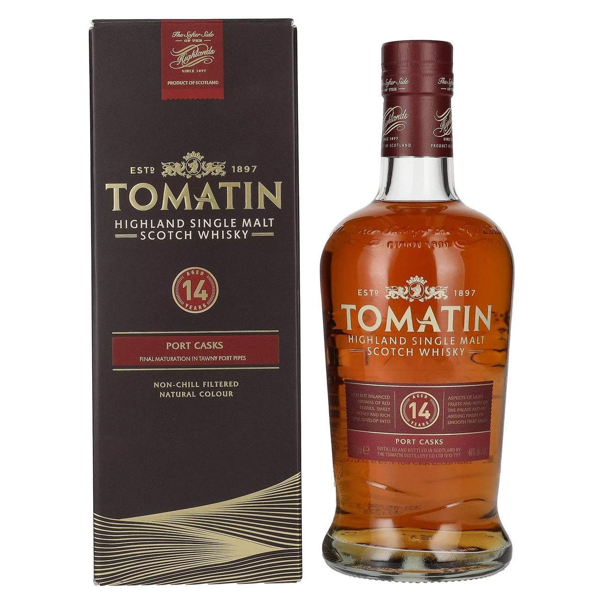 Tomatin 14 Years Old PORT CASKS 46% Vol. 0.7l in Gift Box