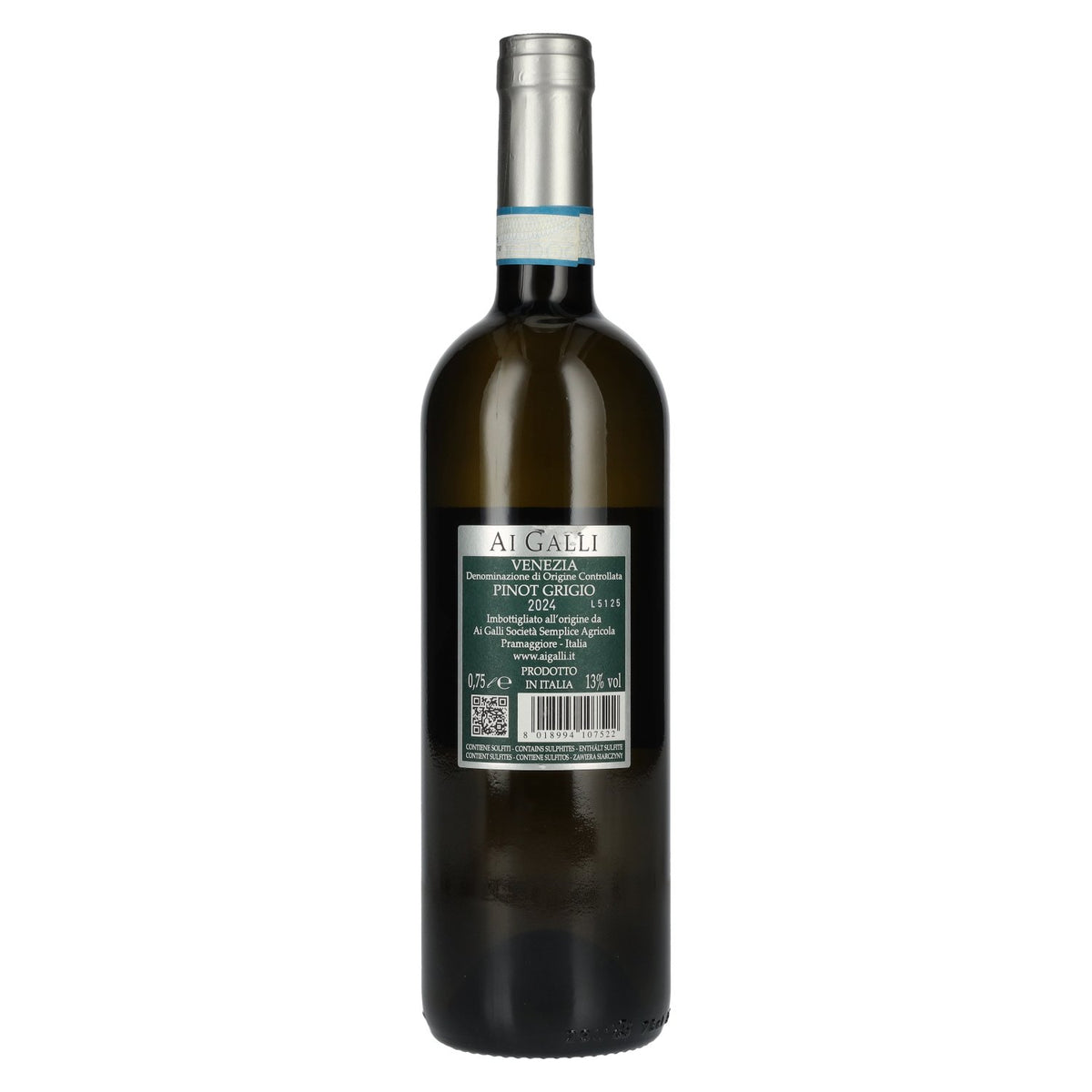 AI GALLI Pinot Grigio Venezia DOC 2024 13% ABV 0.75 l